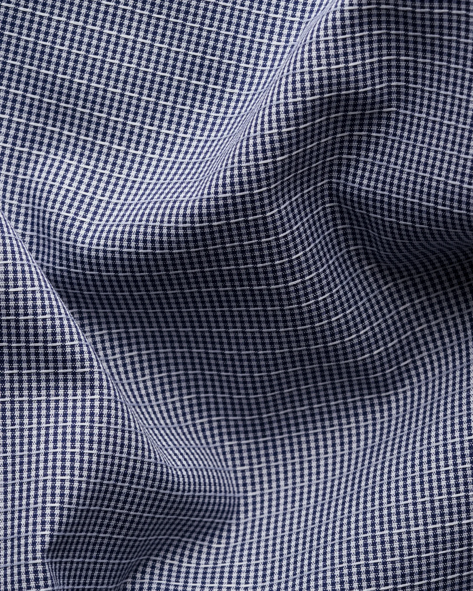 Eton - dark blue semi solid signature dobby shirt