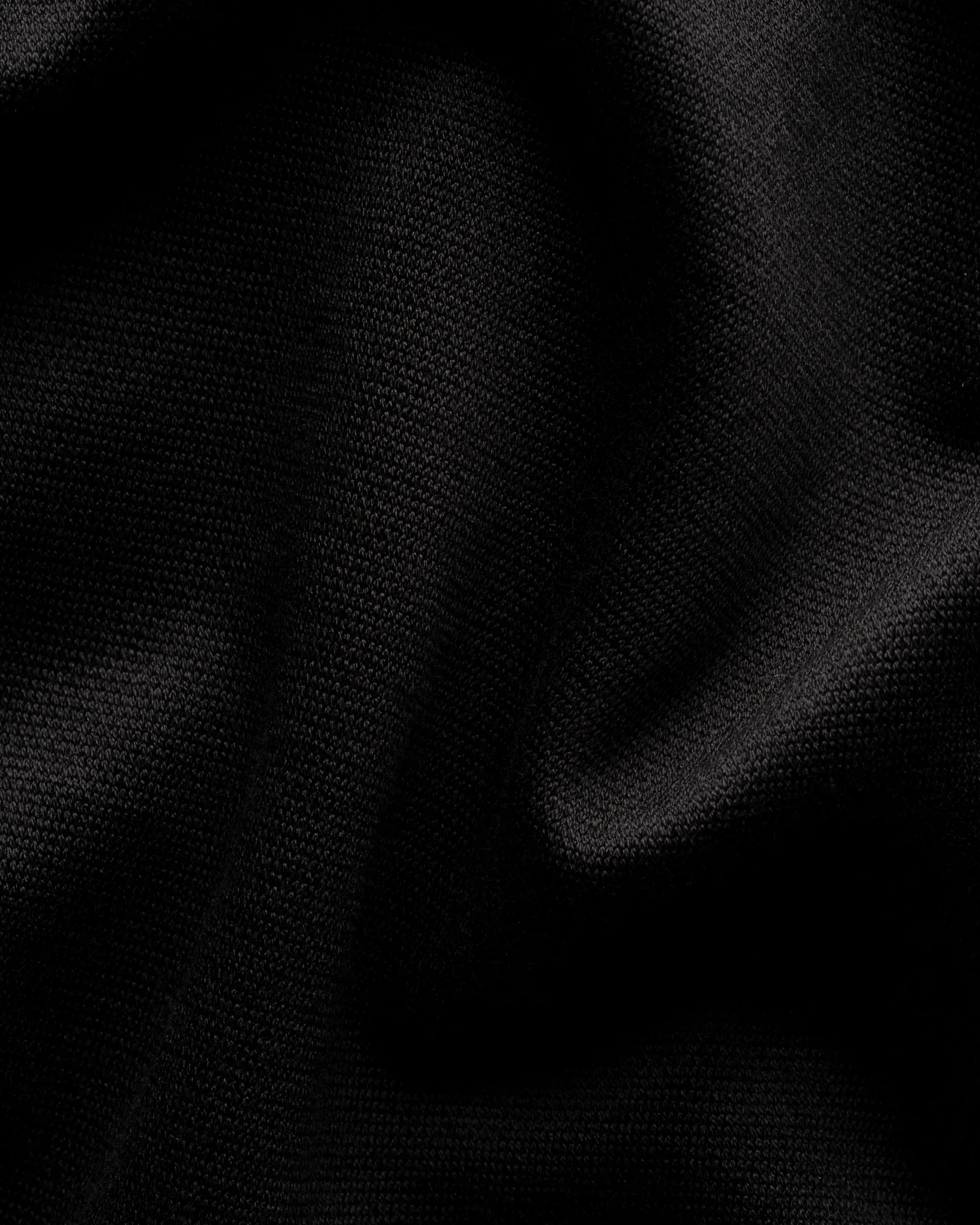 Eton - jacquard filo di scozia polo shirt black jacquard