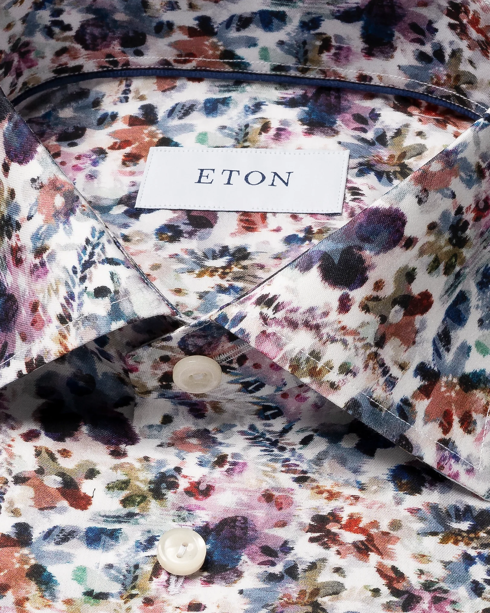 Eton - multi floral signature twill shirt