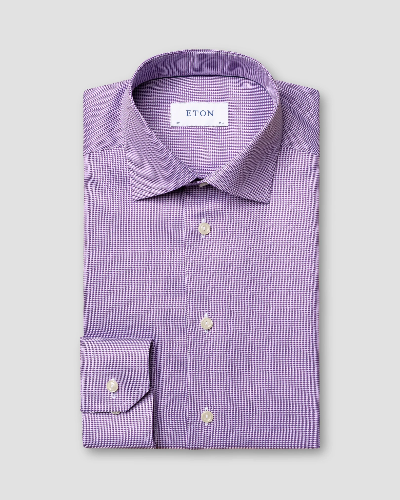Eton - purple twill shirt