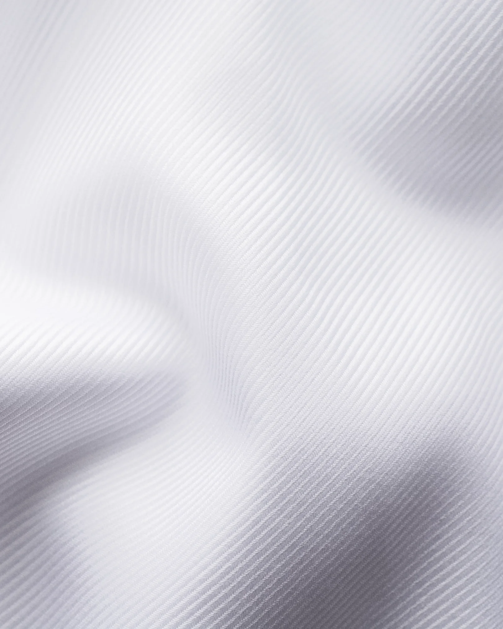 Eton - White Textured Twill Shirt – French Cuffs