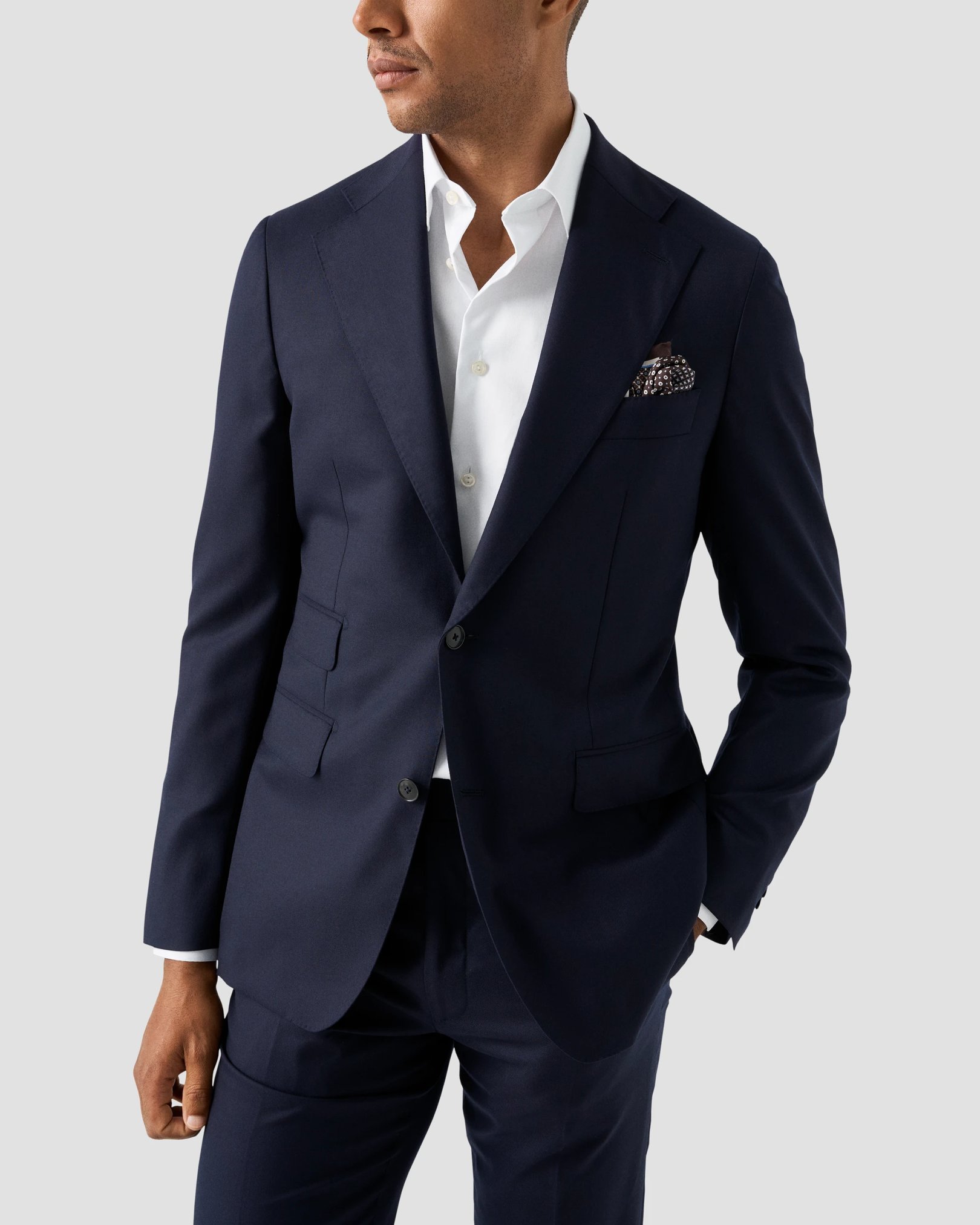 Eton - solid signature twill navydetails