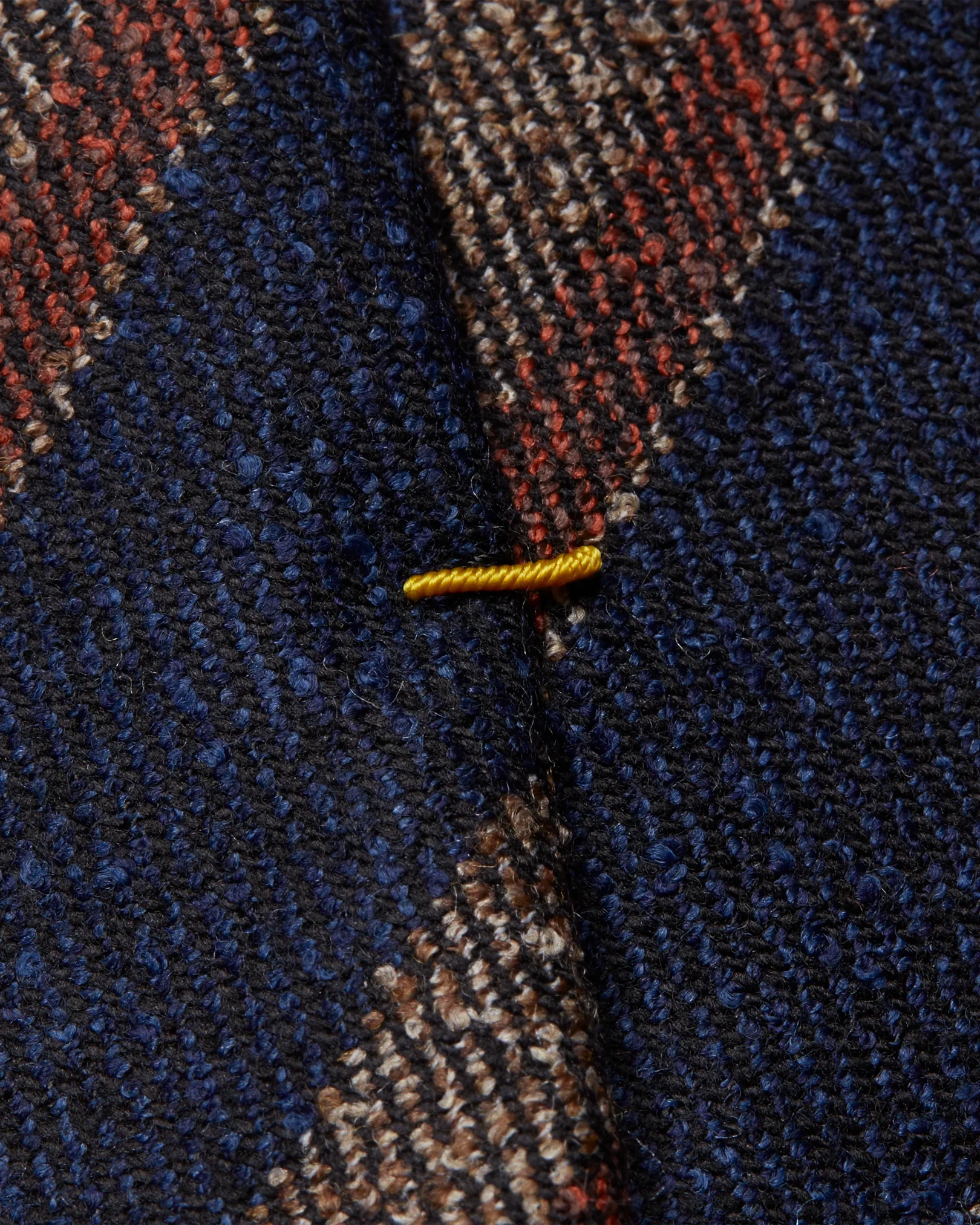 Eton - dark blue striped wool blend tie