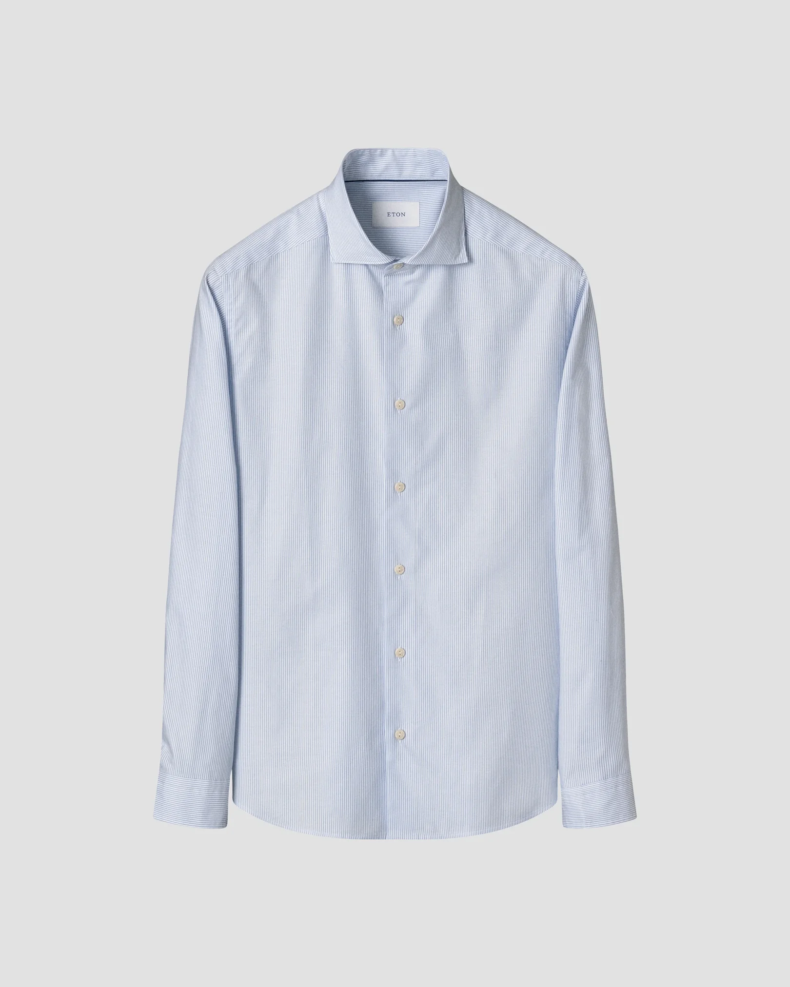 Eton - light blue striped oxford shirt