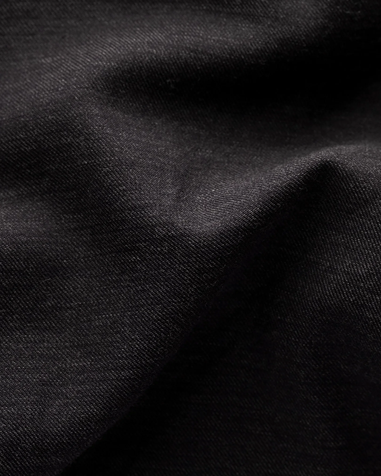 Eton - black flannel shirt