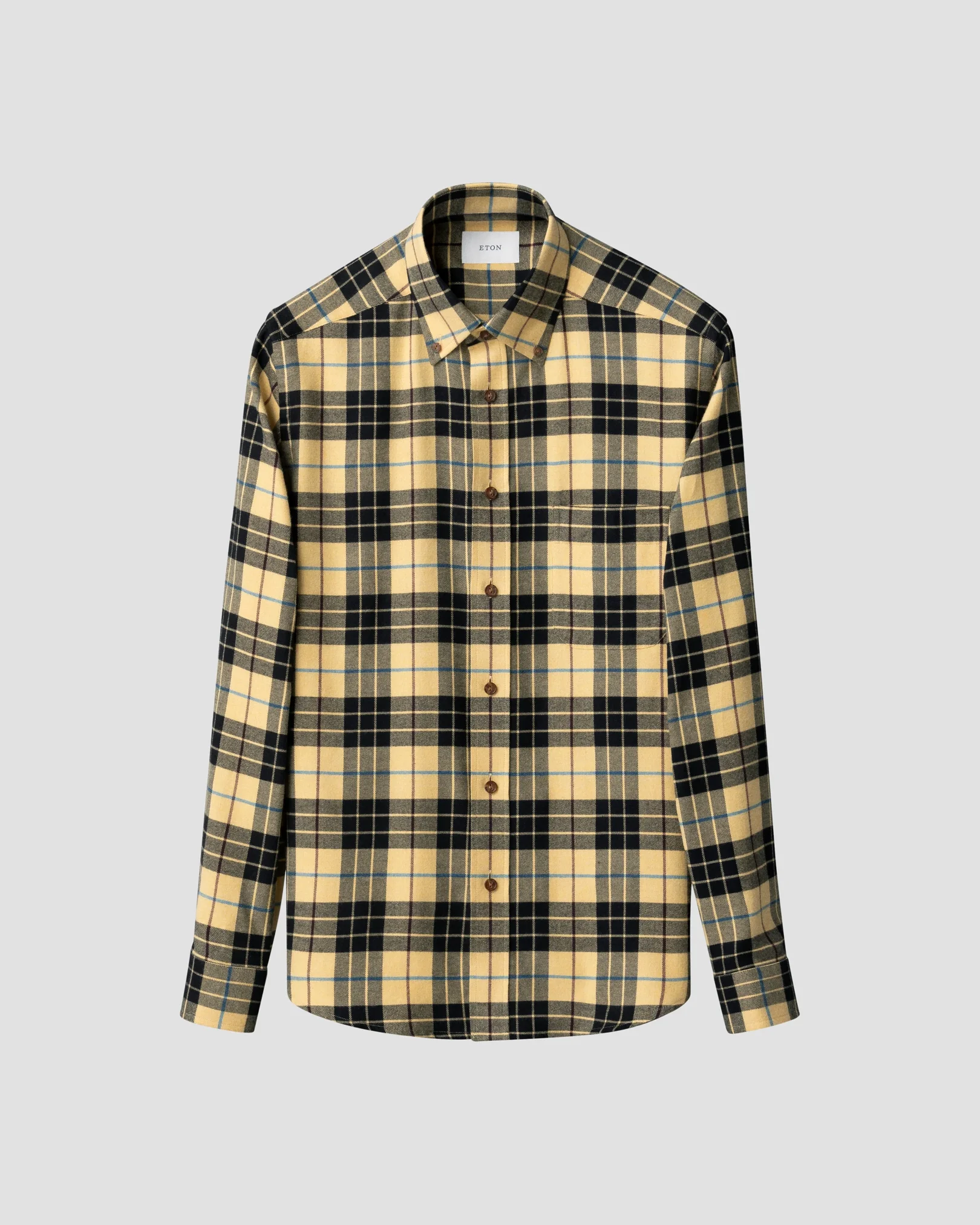 Eton - Plaid Check Flannel Shirt