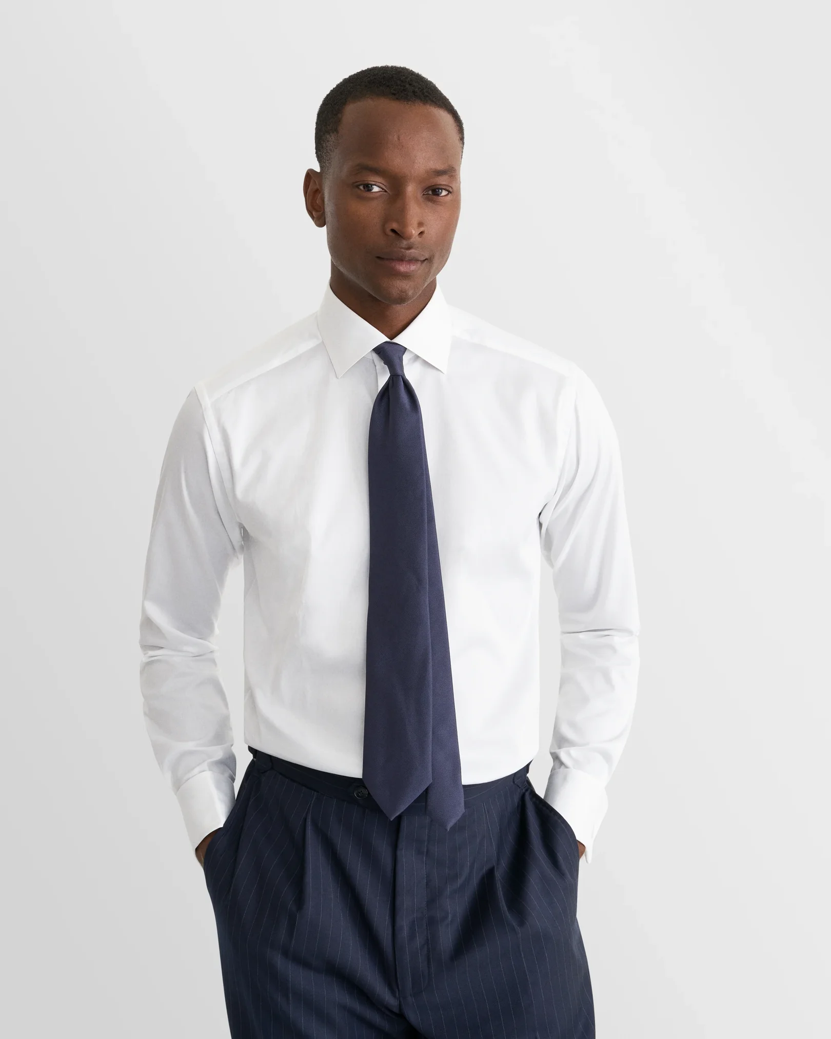 Eton - white french cuff shirt