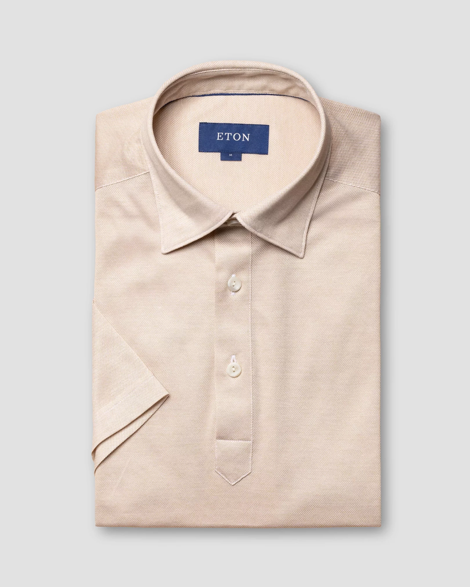 Light Polo Shirt in Oxford Piqué – Short Sleeve - Eton