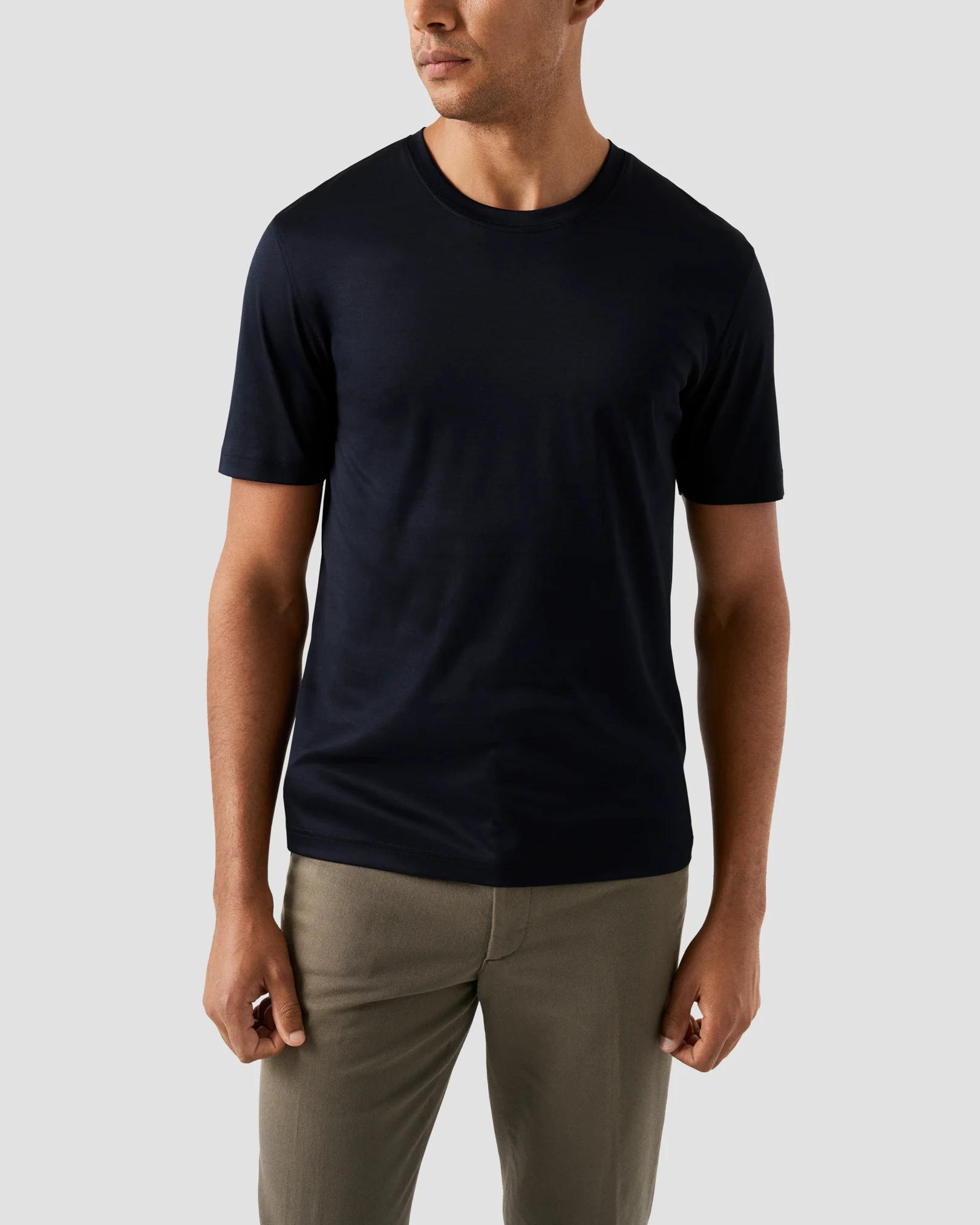 Eton - Navy blue Filo di Scozia T-shirt