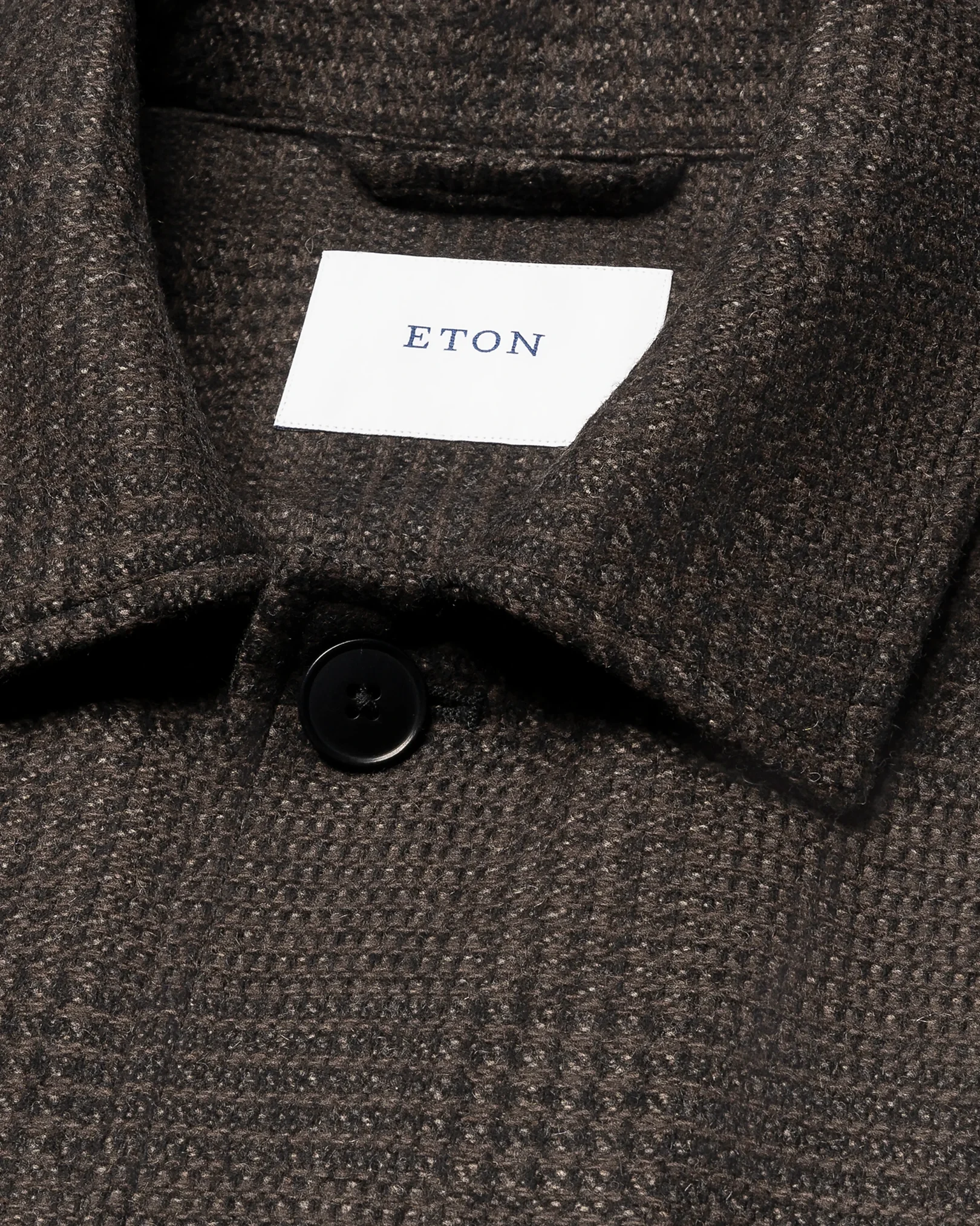 Eton - check wool cashmere chore jacket