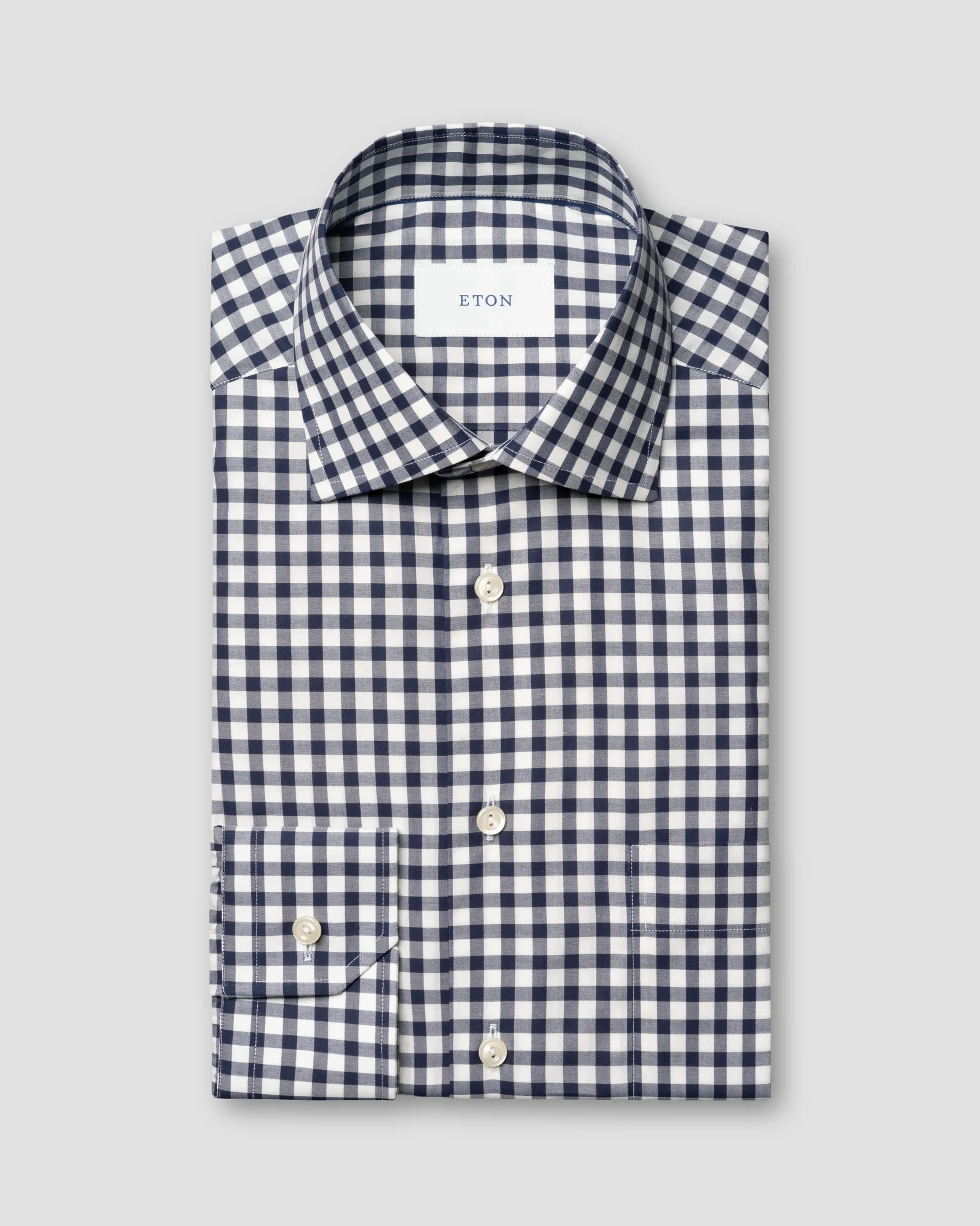 Eton - Checked Lightweight Twill Shirt