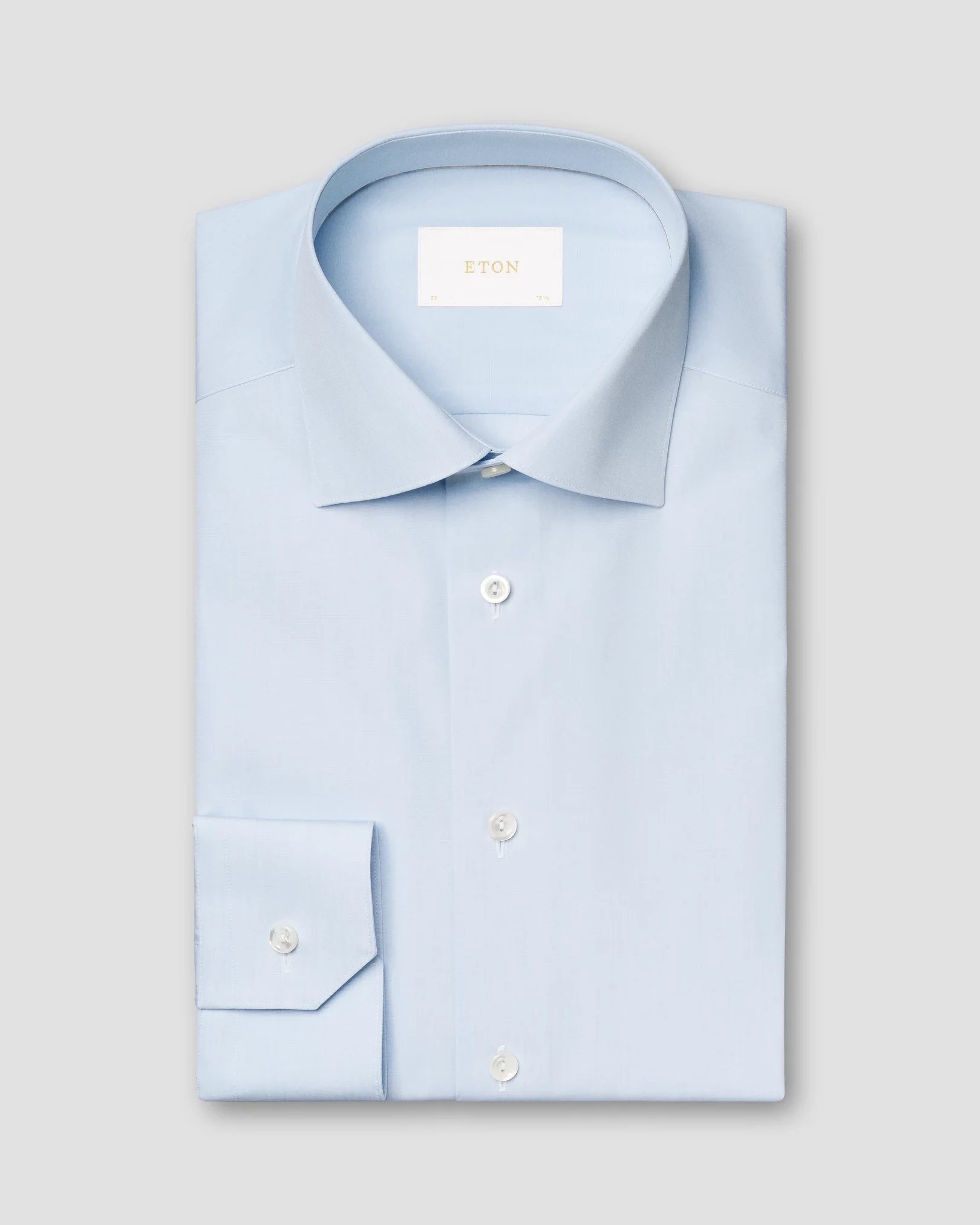 Eton - light blue fine poplin