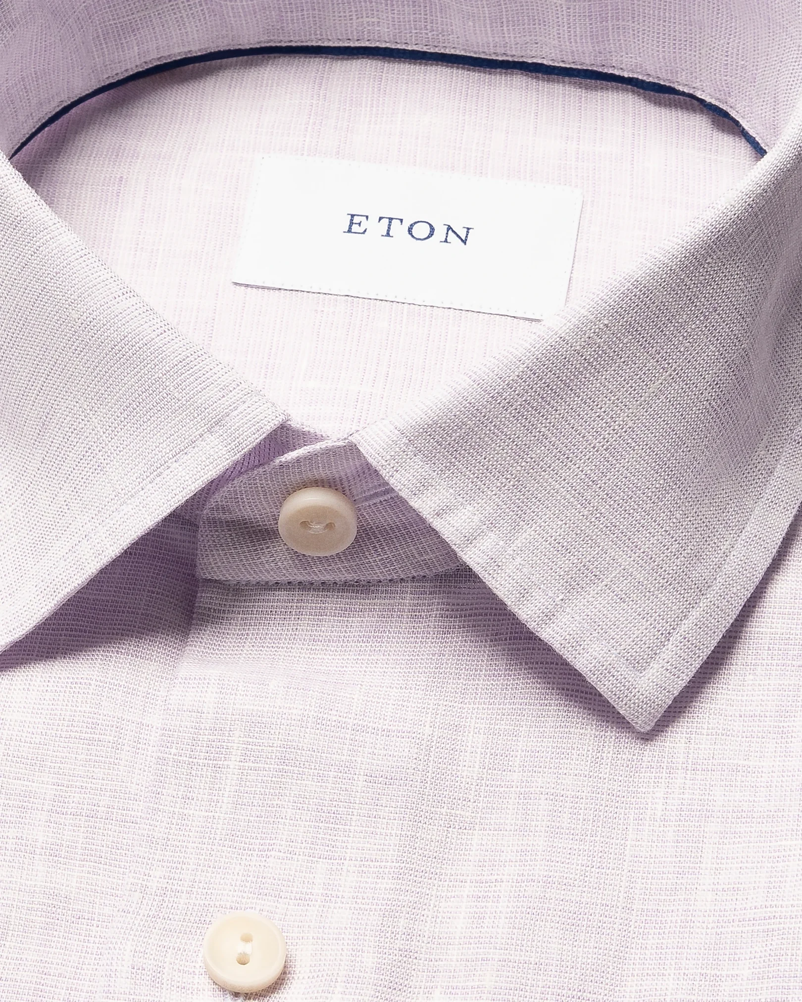 Eton - solid linen short sleeve shirt 261