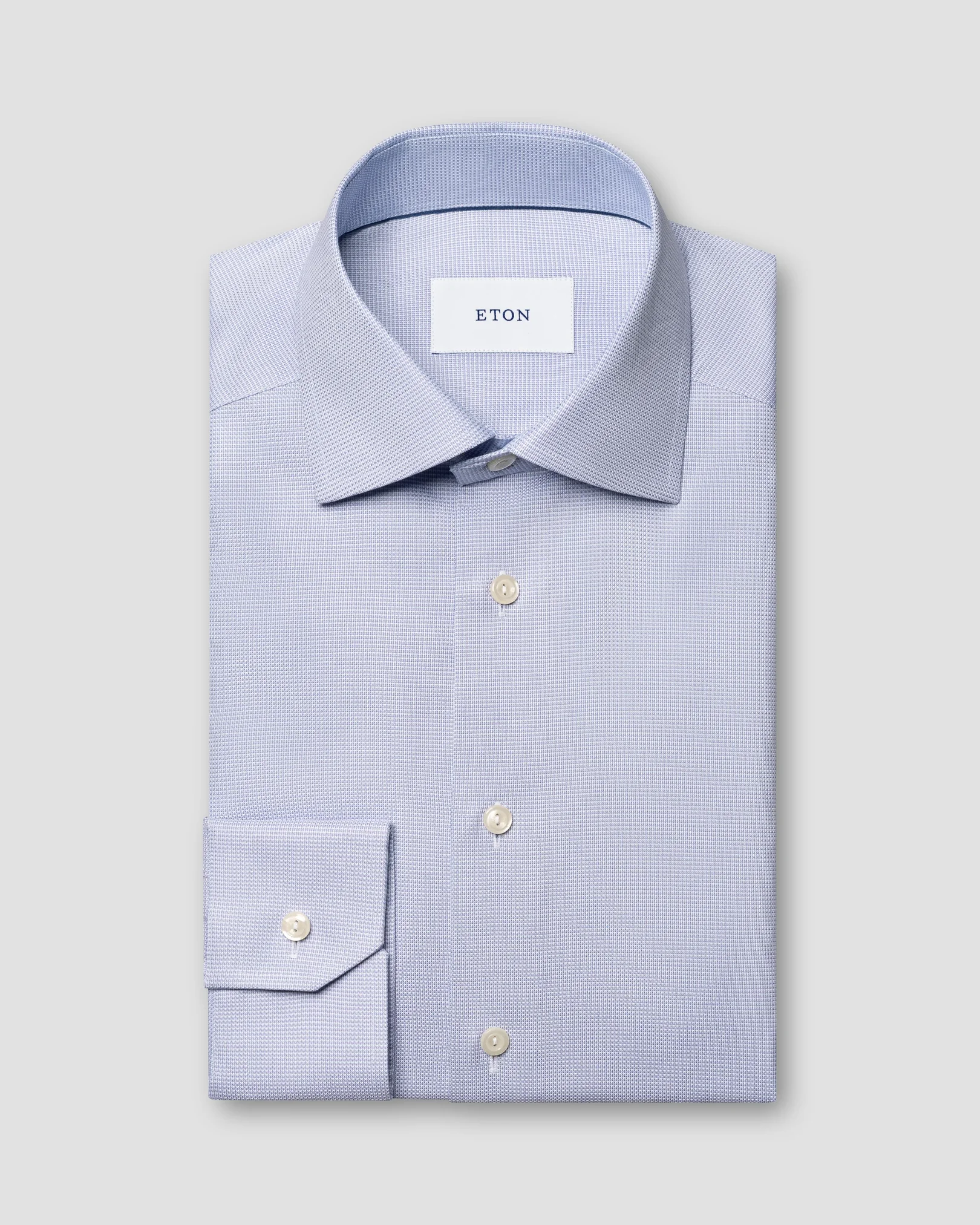 Eton - light purple semi solid dobby shirt 263