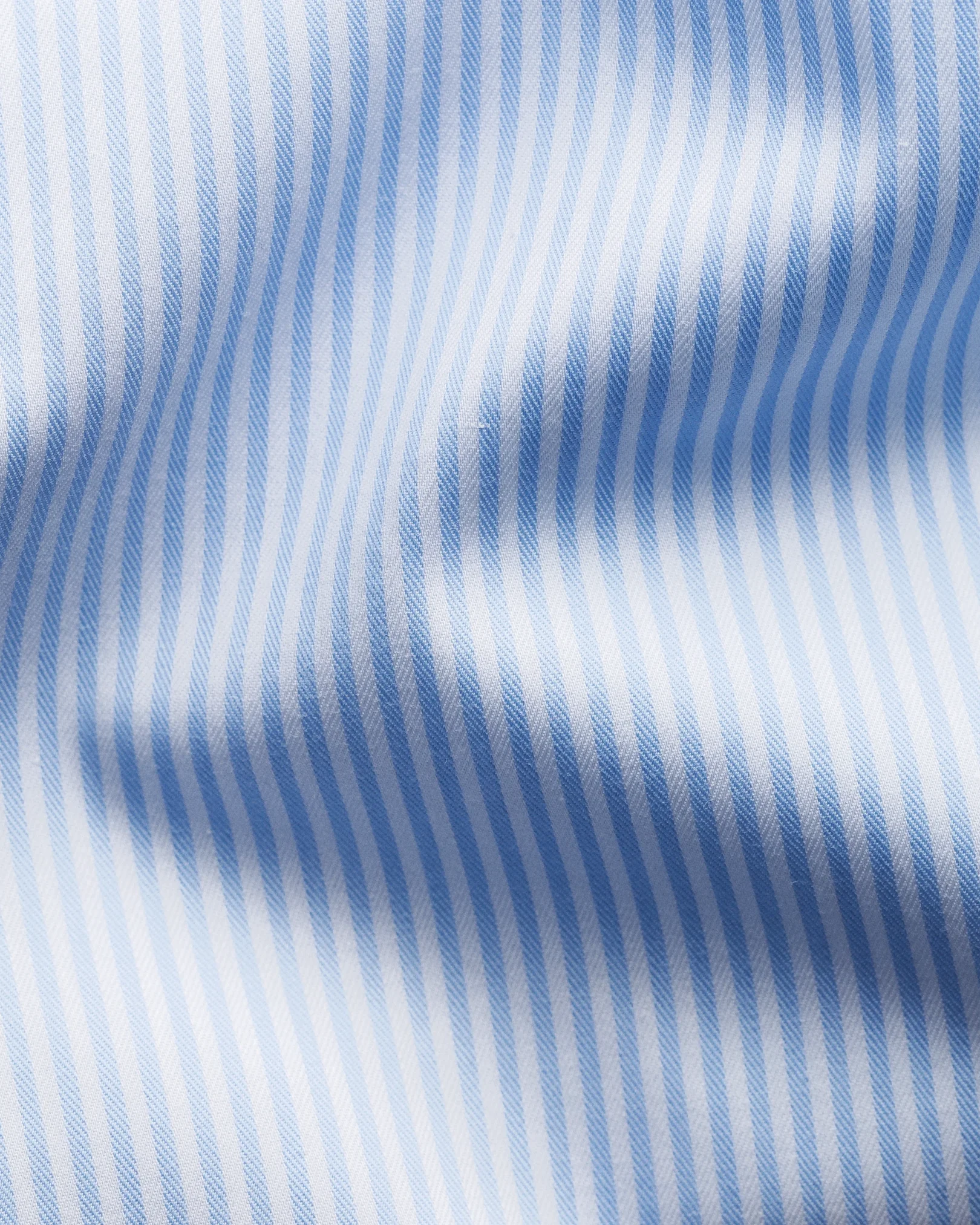 Eton - Hellblau gestreiftes Hemd aus feinem Twill