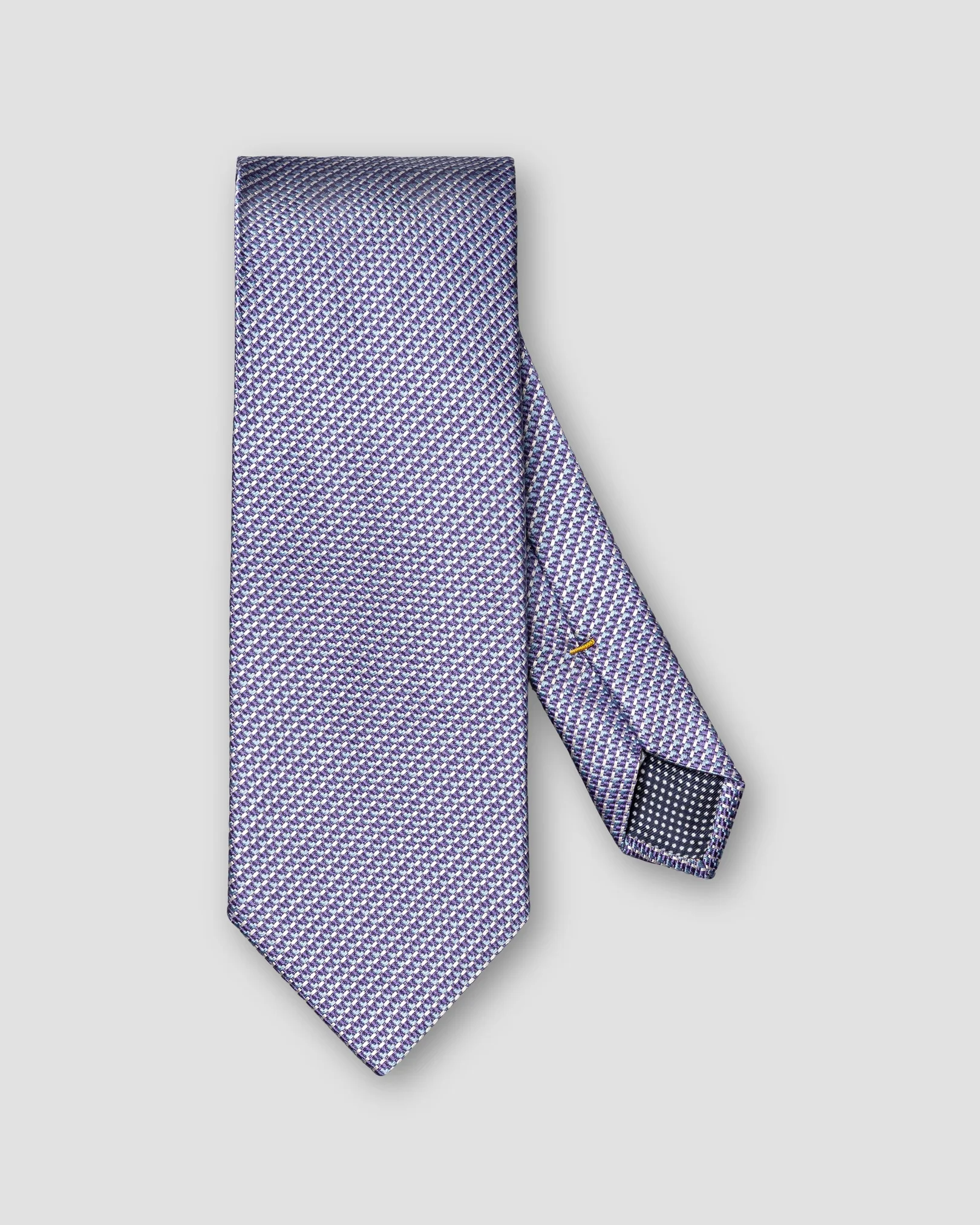 Eton - mid purple micro woven cotton silk tie