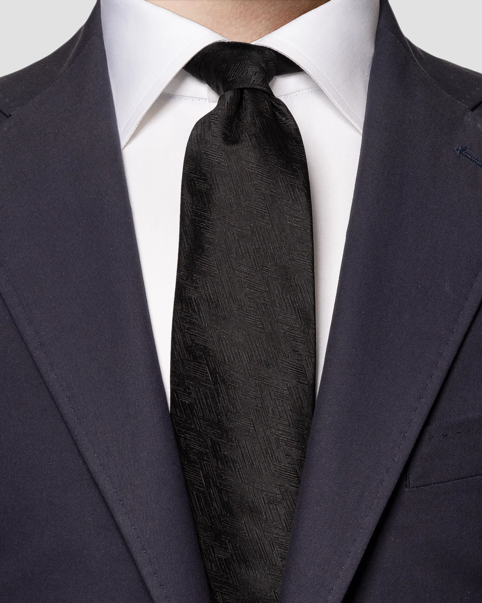 Eton - black silk tie
