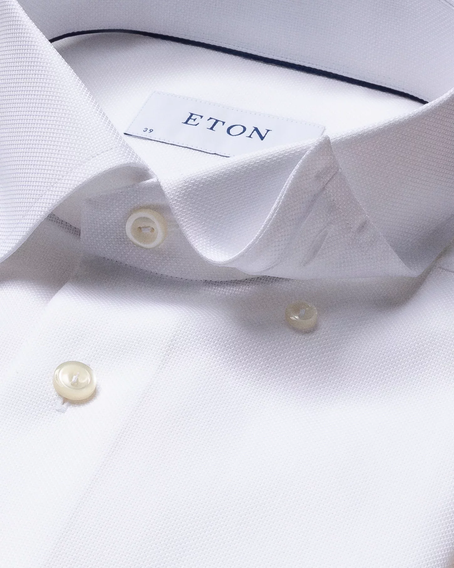 Eton - white royal oxford shirt