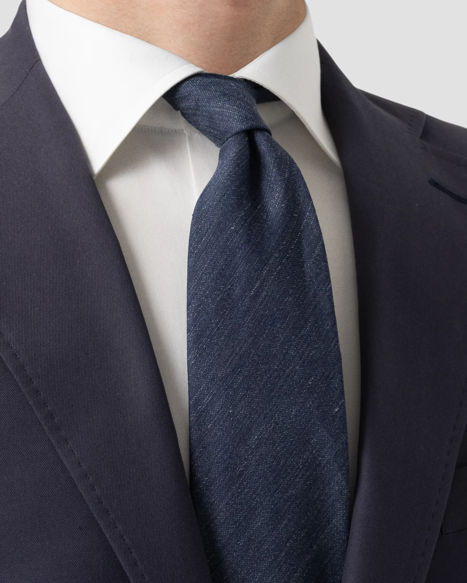 Eton - modern linen silk tie