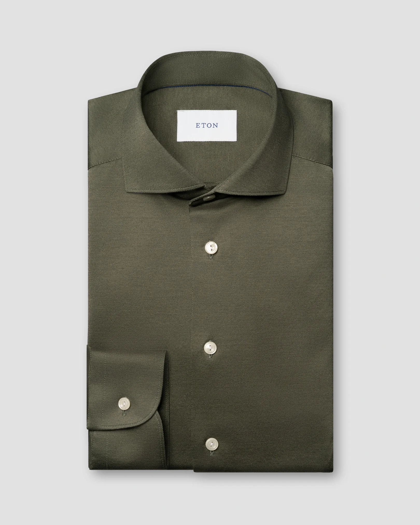 Eton - Filo di Scozia Jacquard Knit Shirt