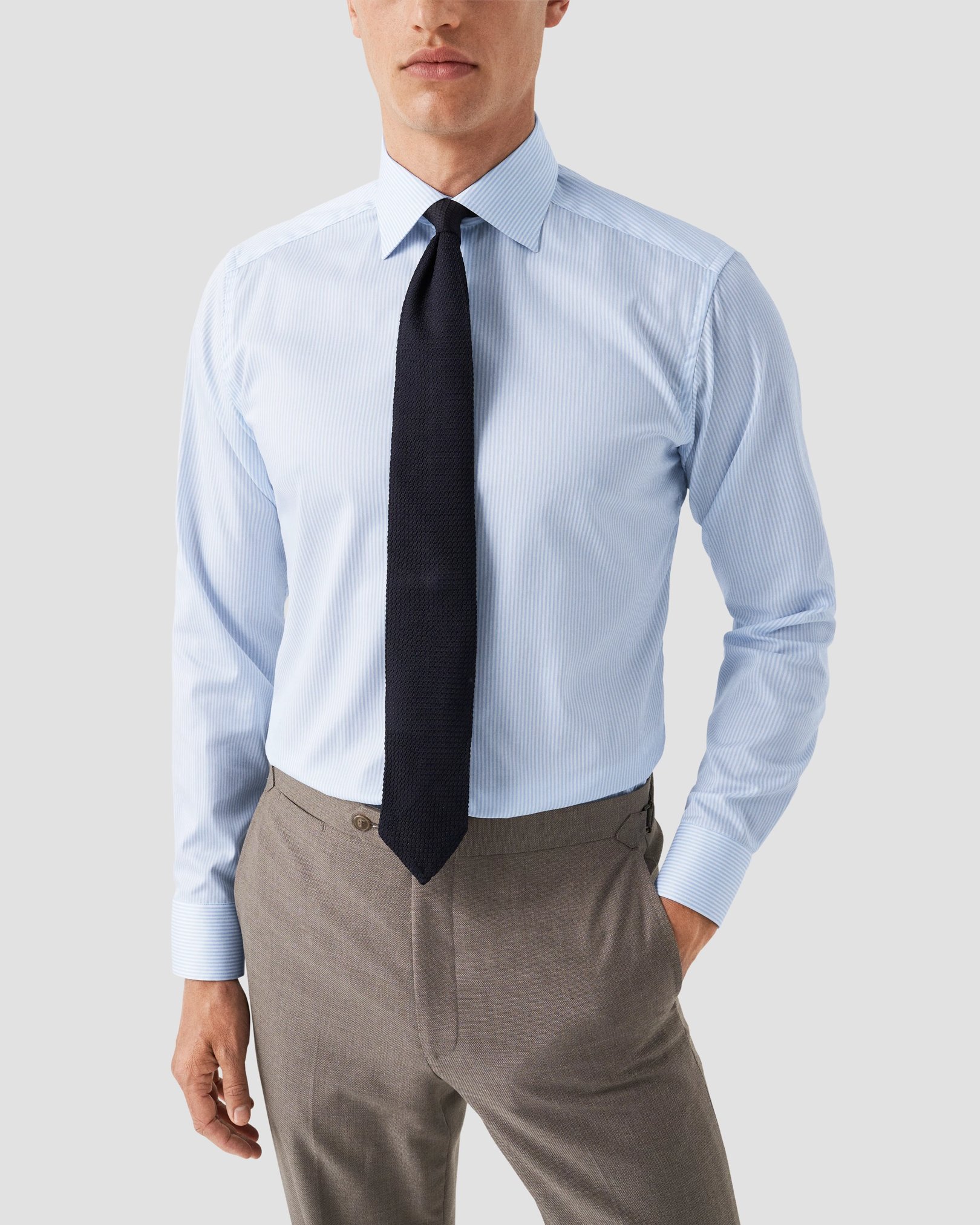 Eton - light blue fine twill