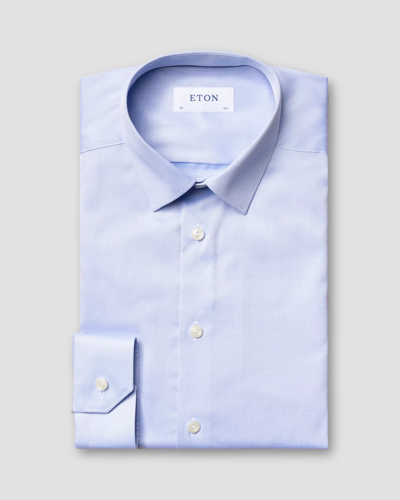 Light Blue Signature Twill Shirt - Pointed