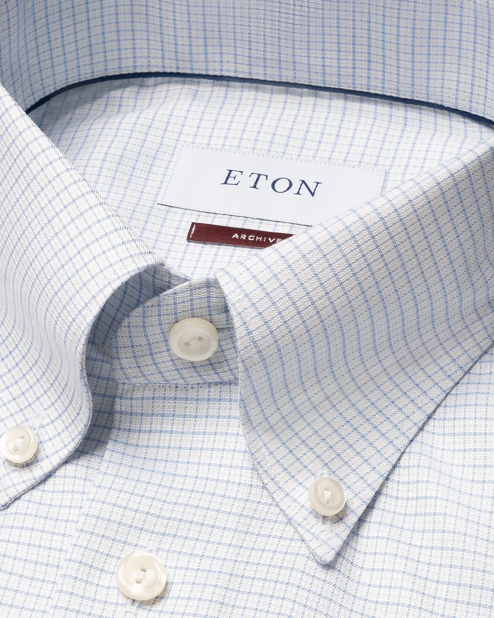 Eton - micro check signature twill shirt