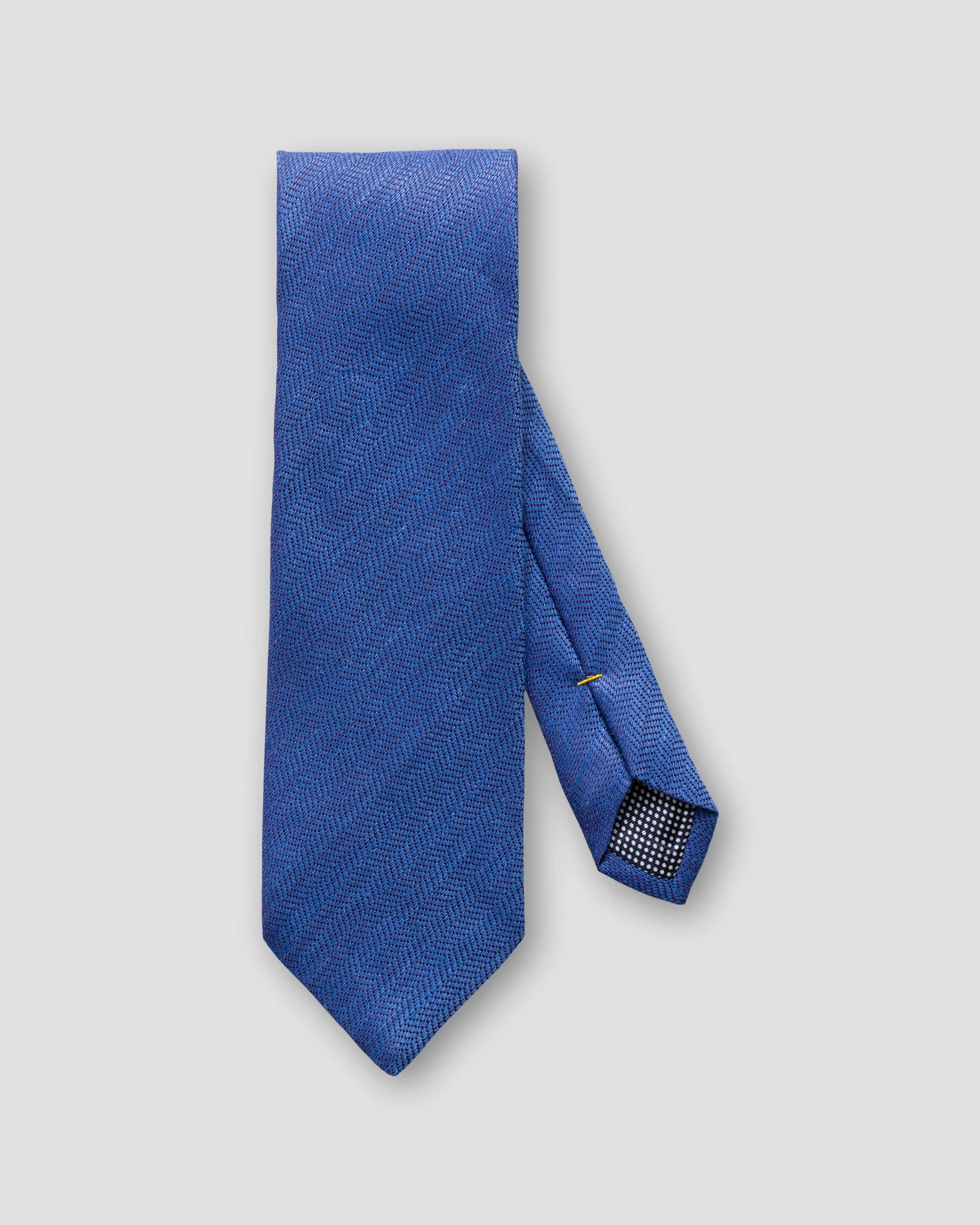 Eton - blue cotton linen silk tie