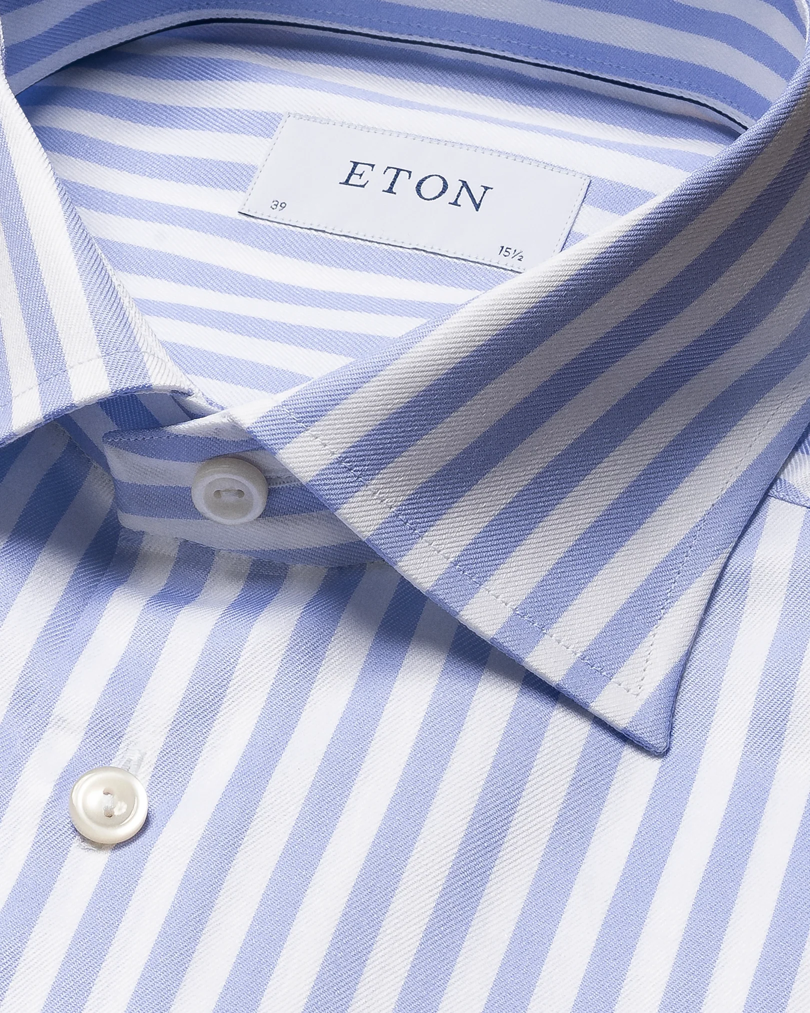 Eton - cut away striped twill