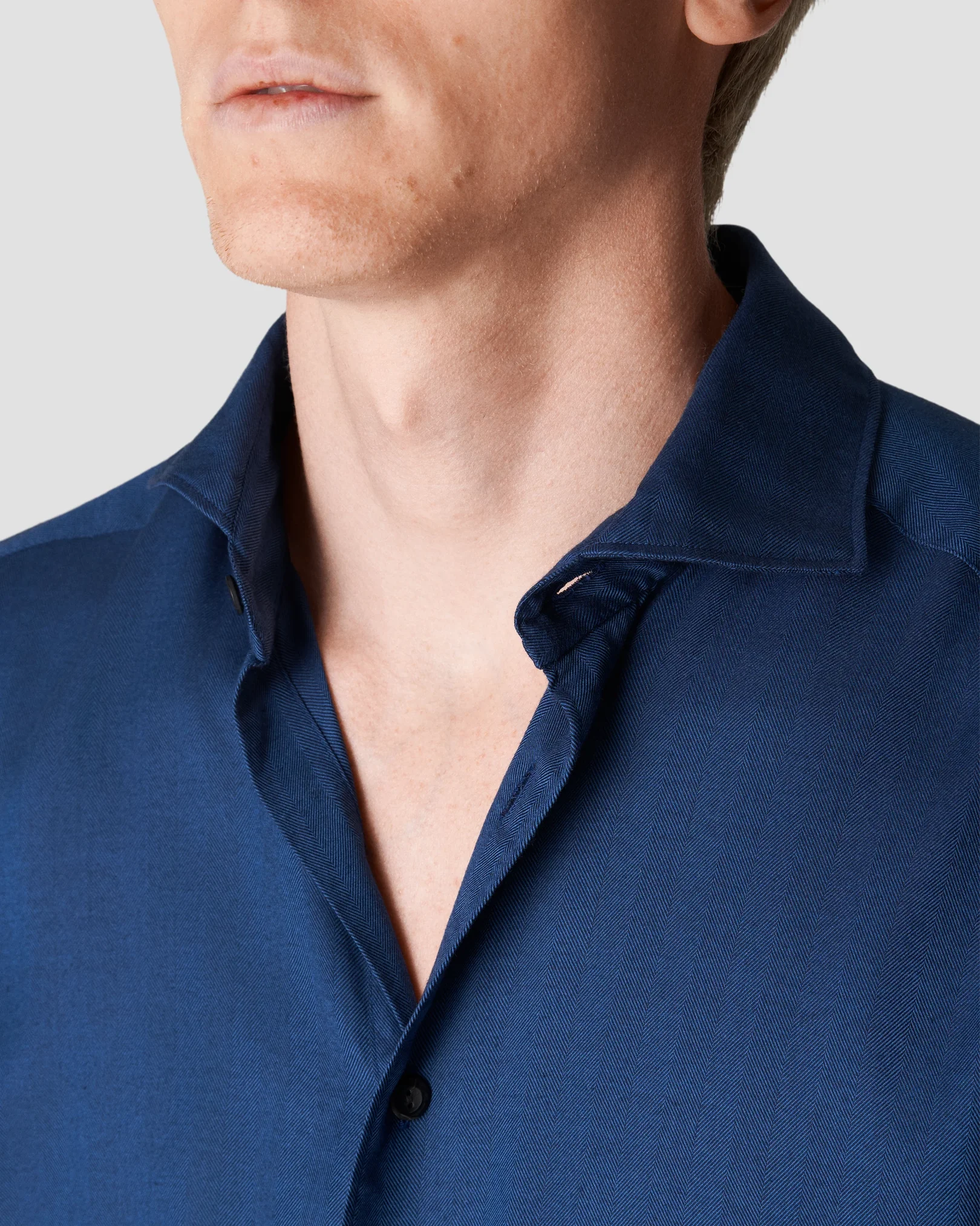 Dark blue Lightweight flannel - Eton