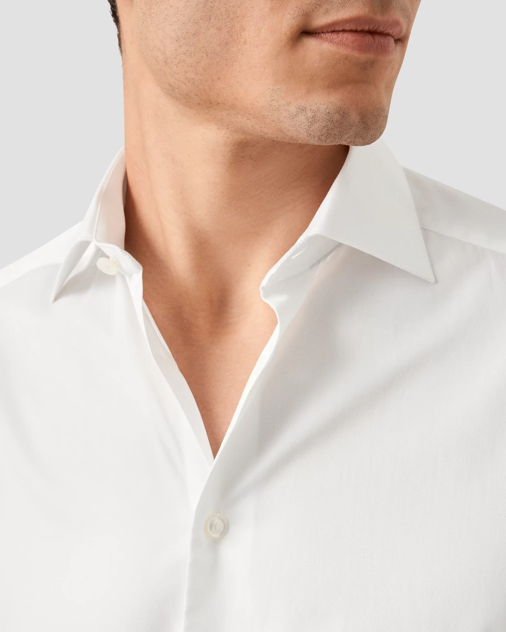 Eton - white elevated twill shirt