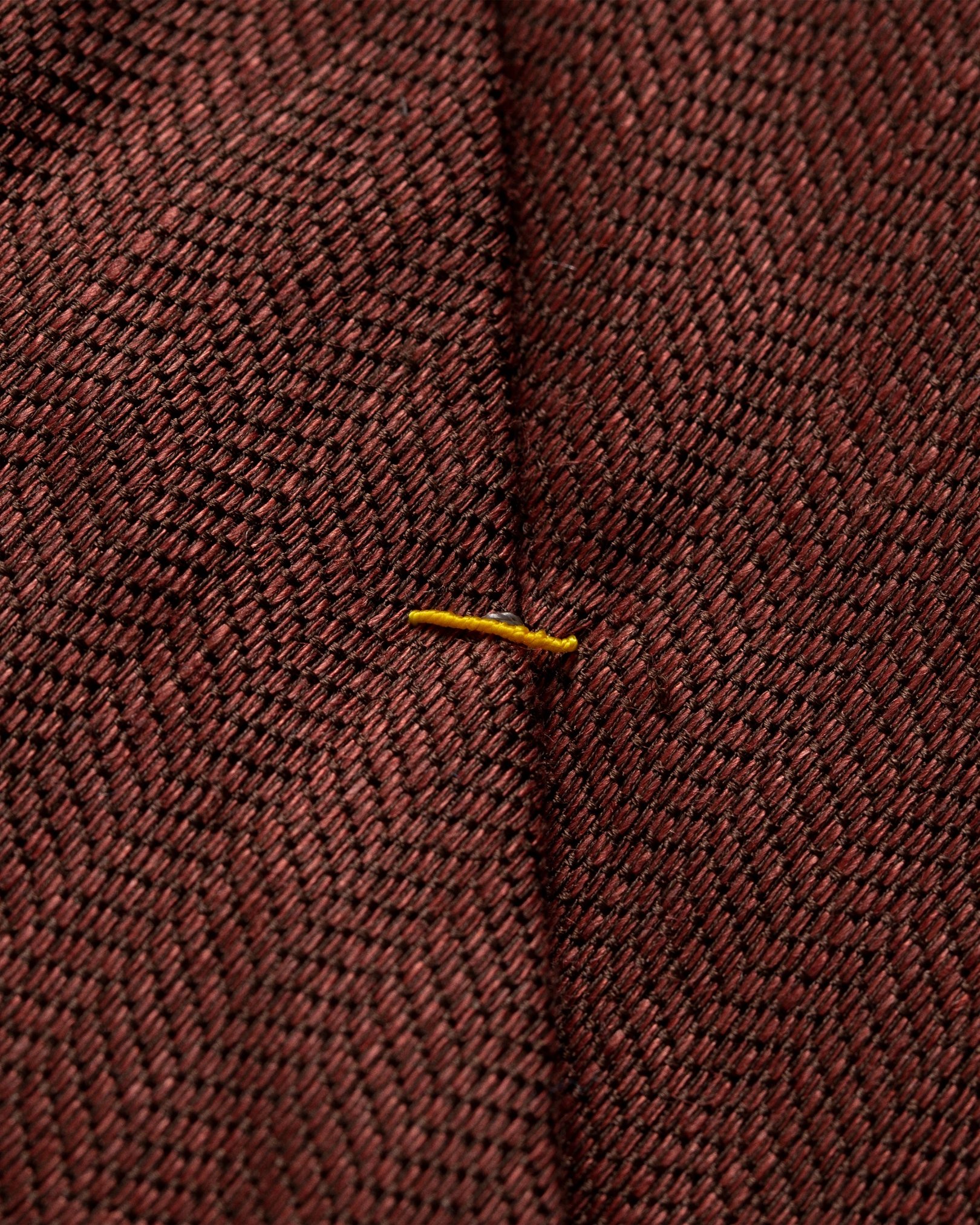 Eton - brown cotton linen silk tie