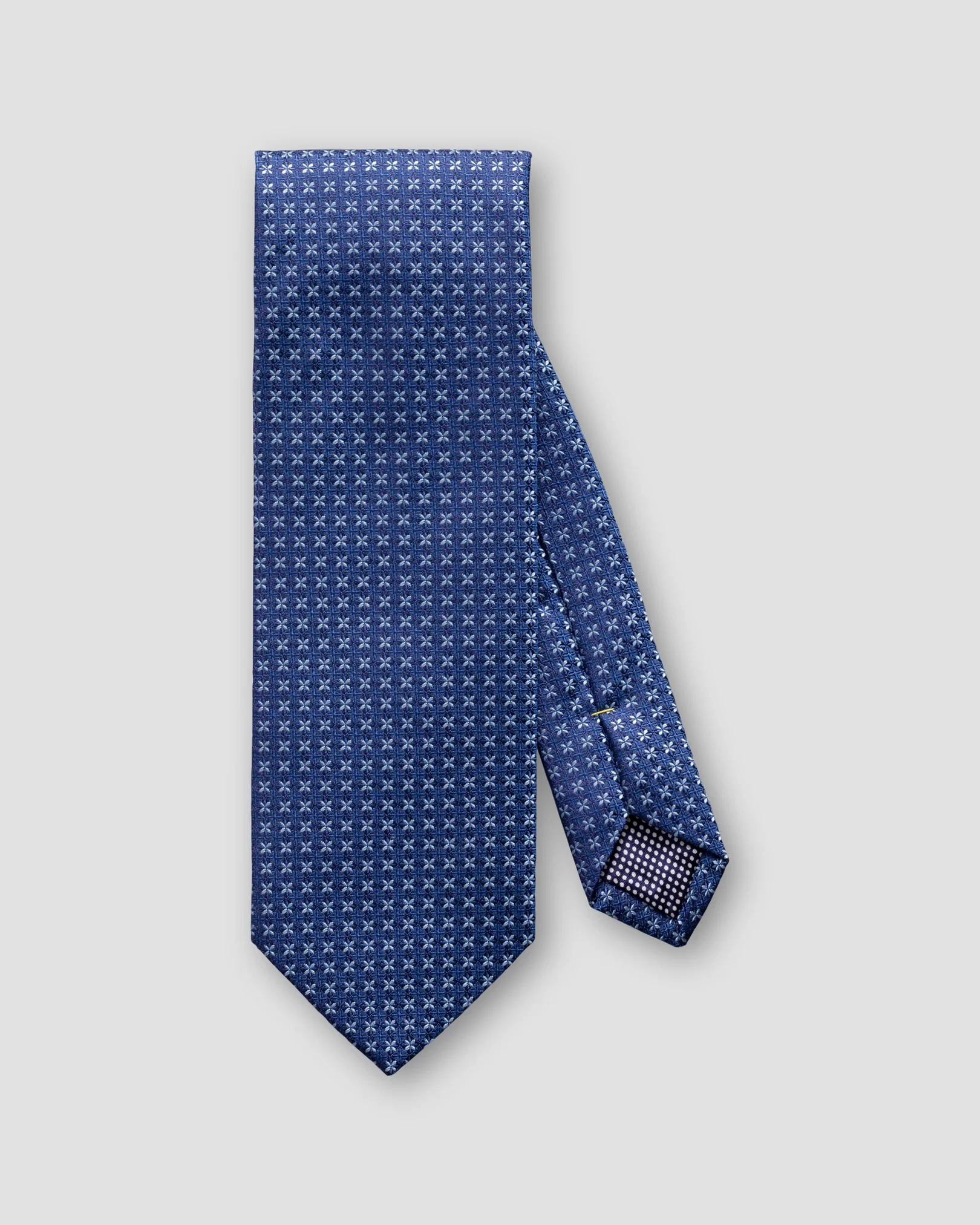 Eton - navy floral geometric tie