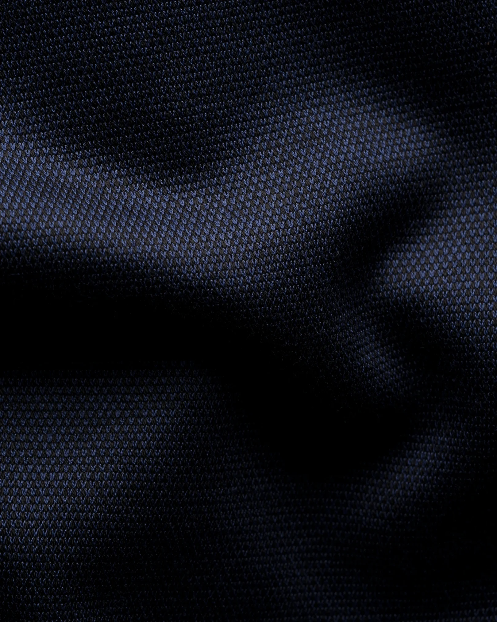 Eton - filo di scozia knit shirt navy