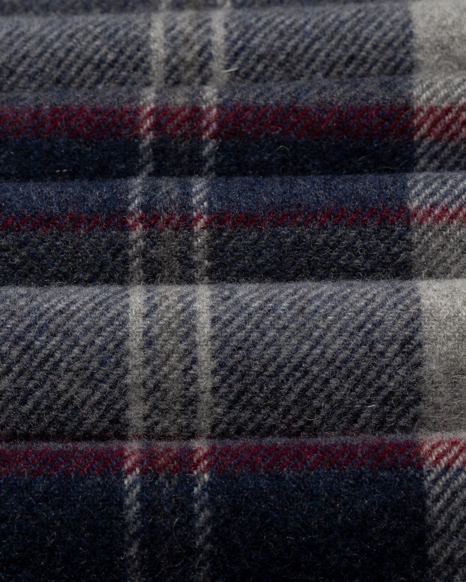 Eton - dark blue tartan checked scarf