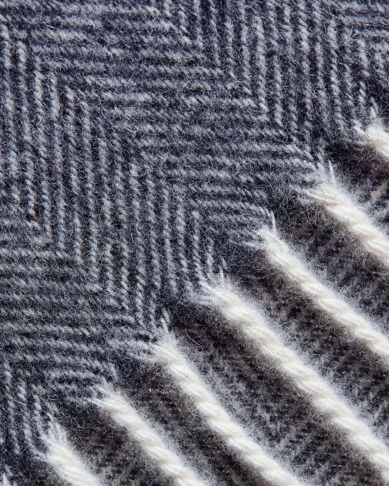 Heathered Herringbone - Polyester Cotton Sweater Knit