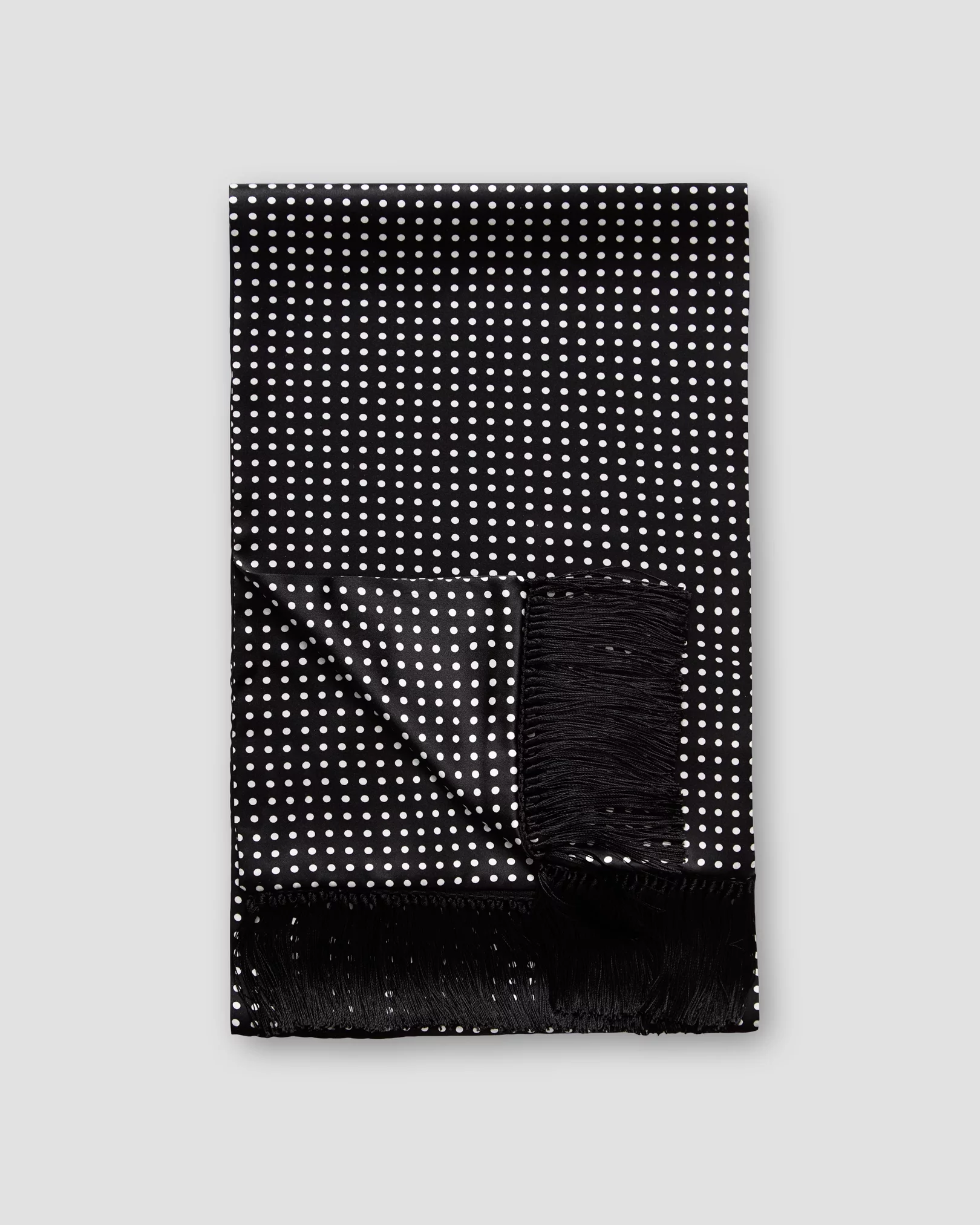 Eton - black polka dots silk scarf