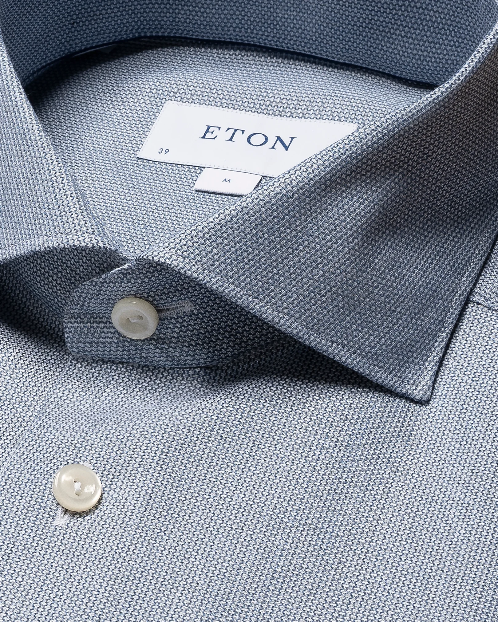Blå, melerad Signature Twill-skjorta