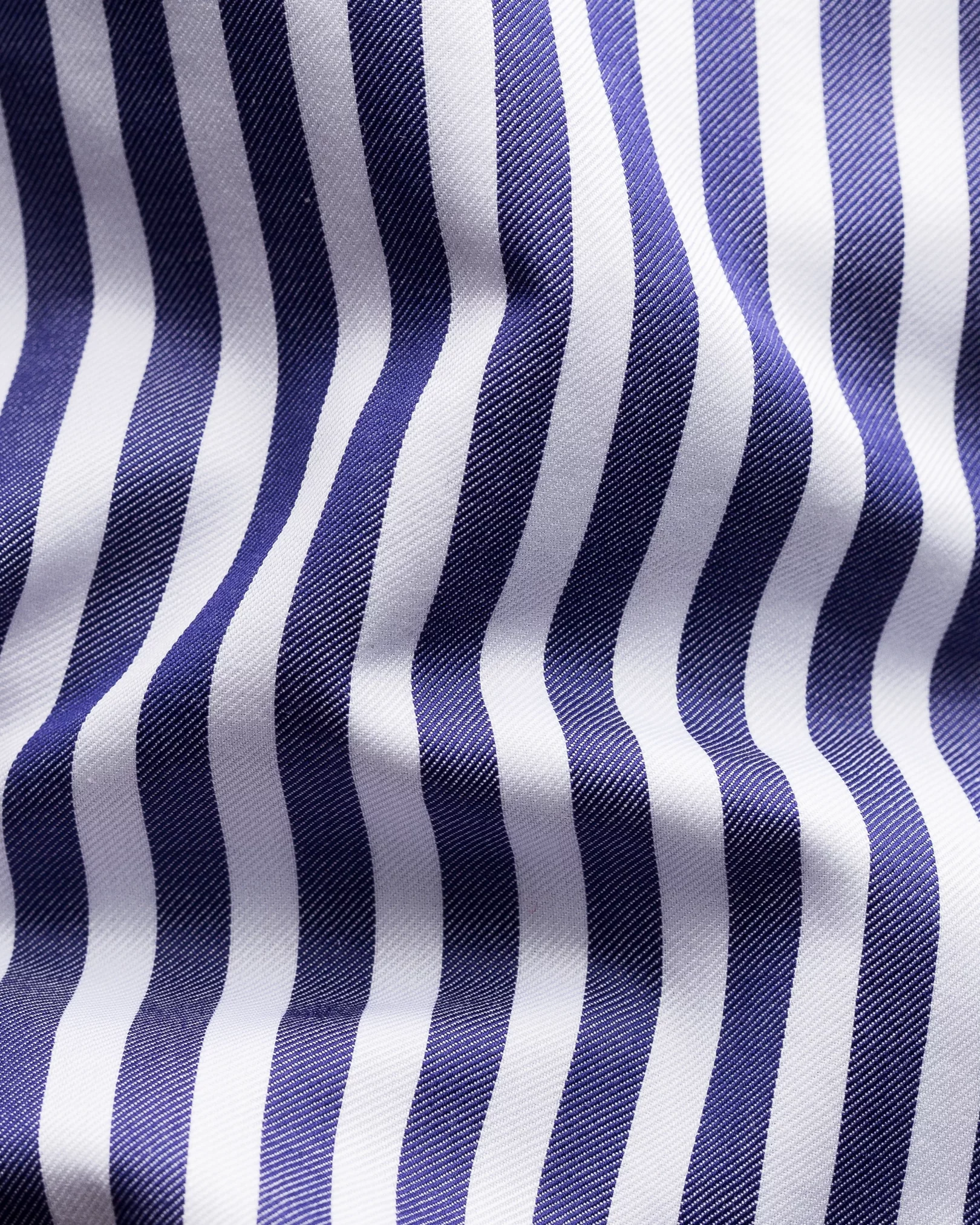 Eton - navy blue signature twill bold stripe