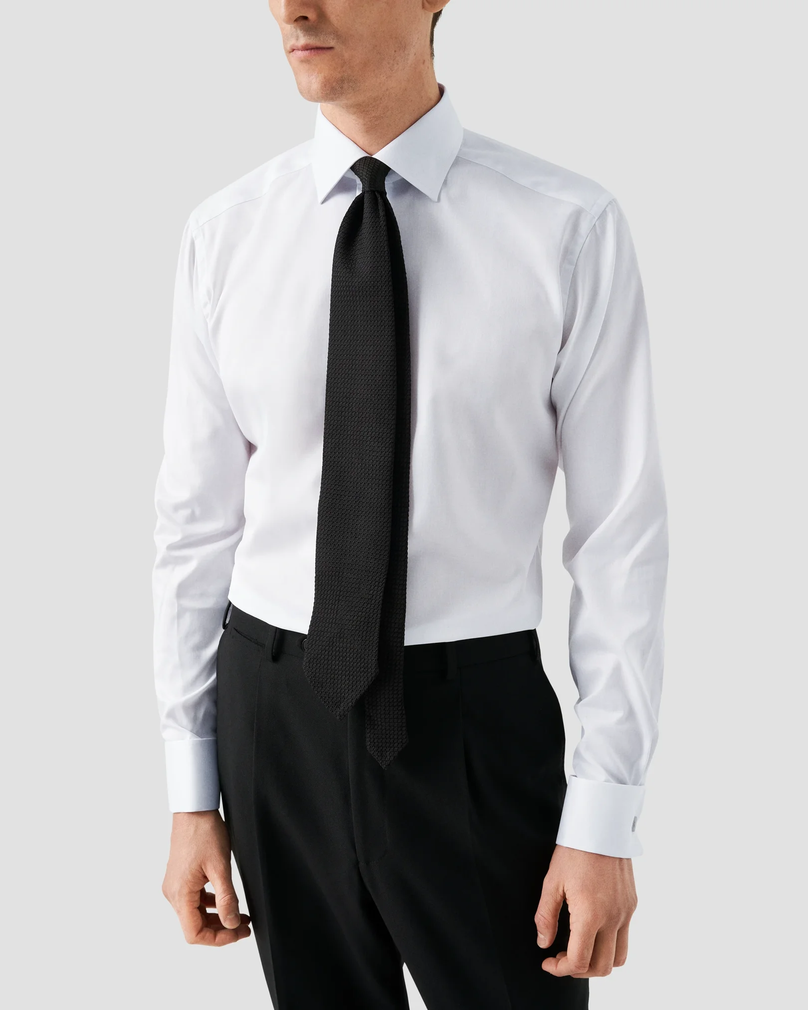 Eton - white french cuff shirt