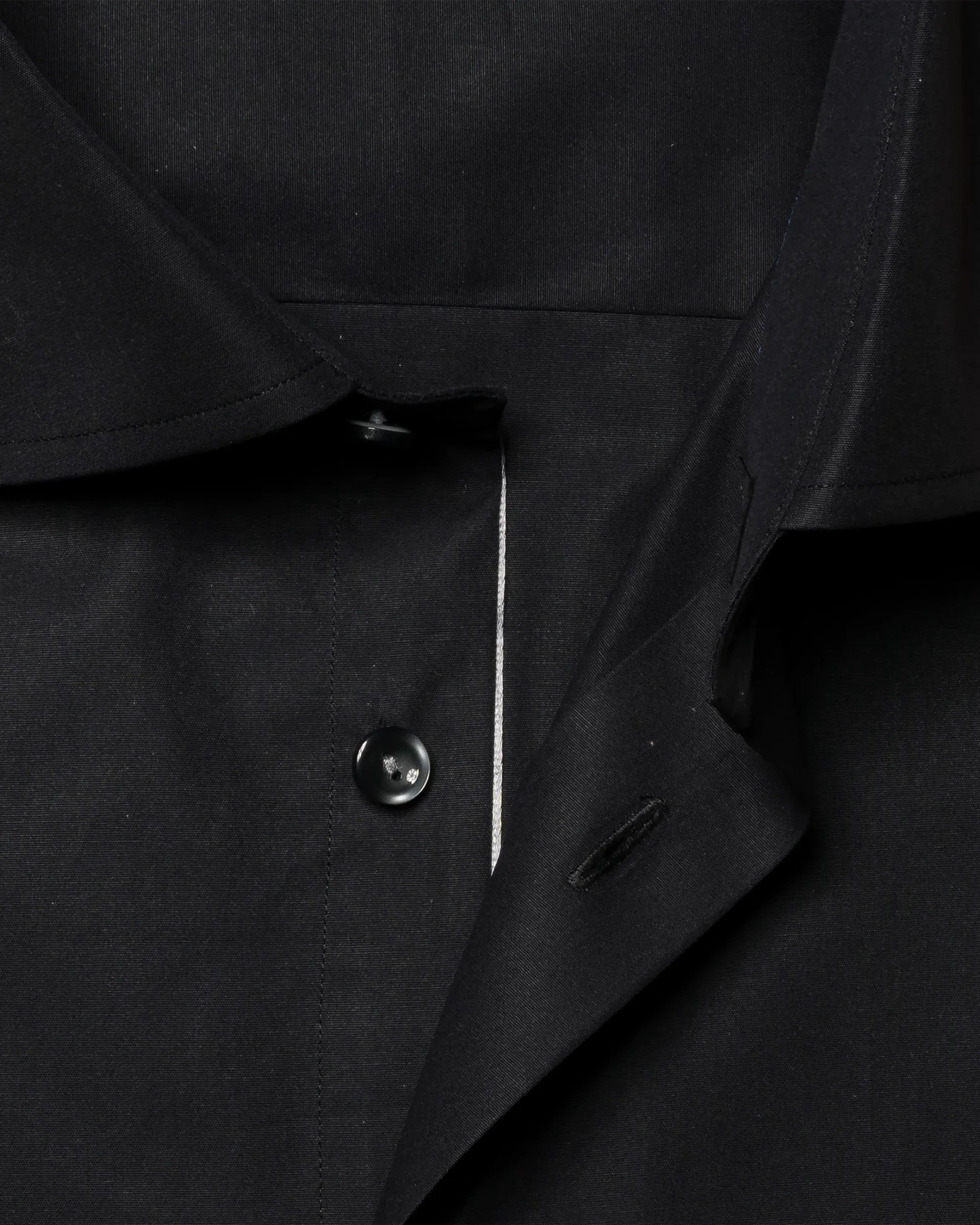 Eton - black plain weave