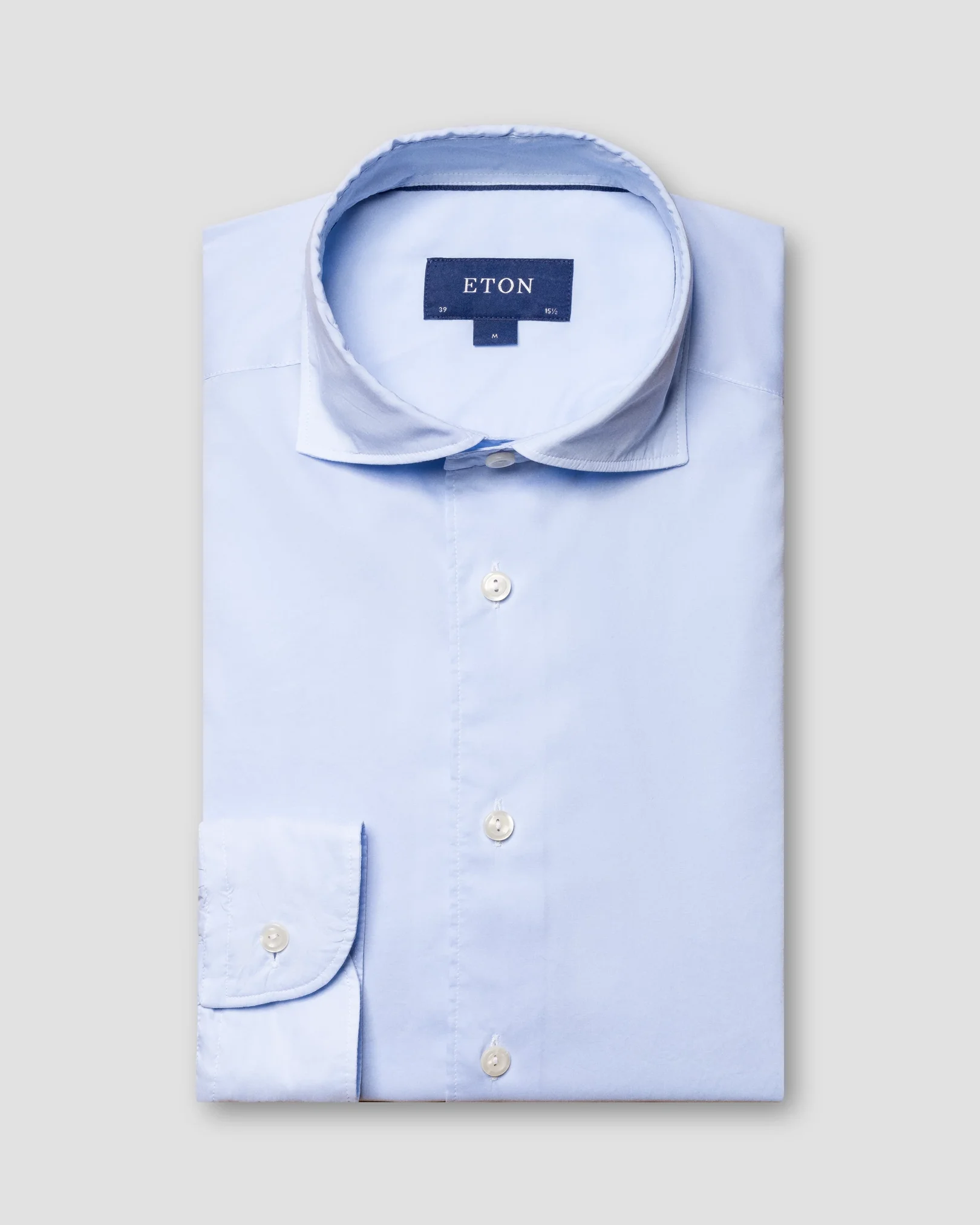 Eton - light blue poplin shirts