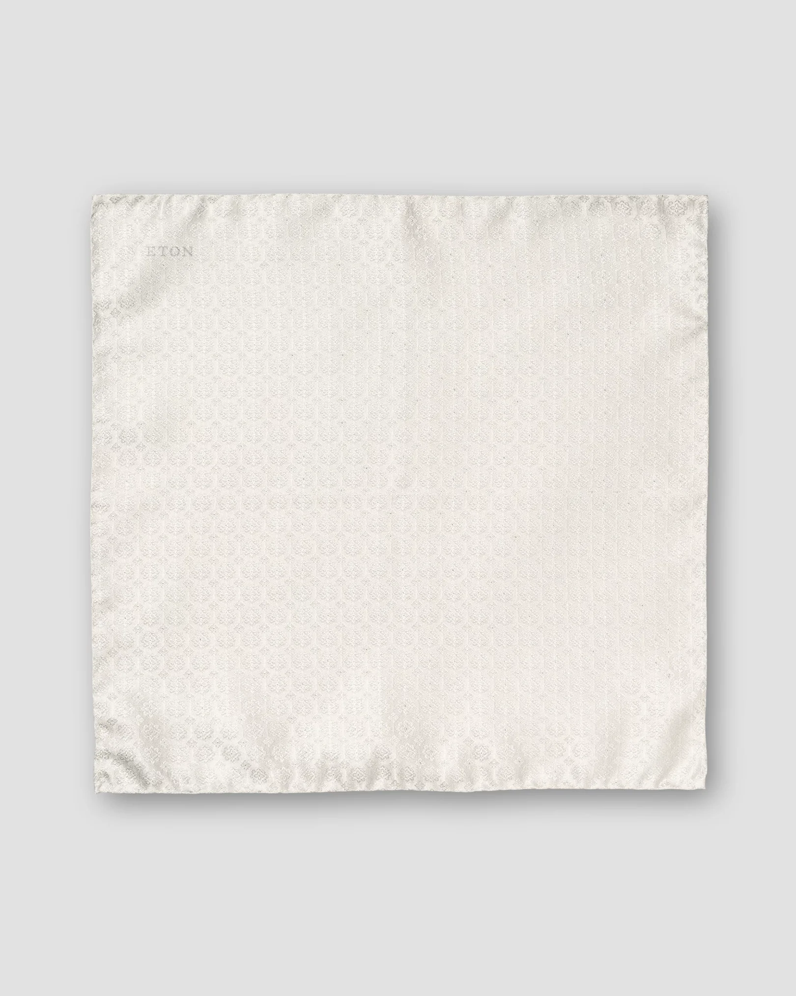 Silver Evening Silk Pocket Square