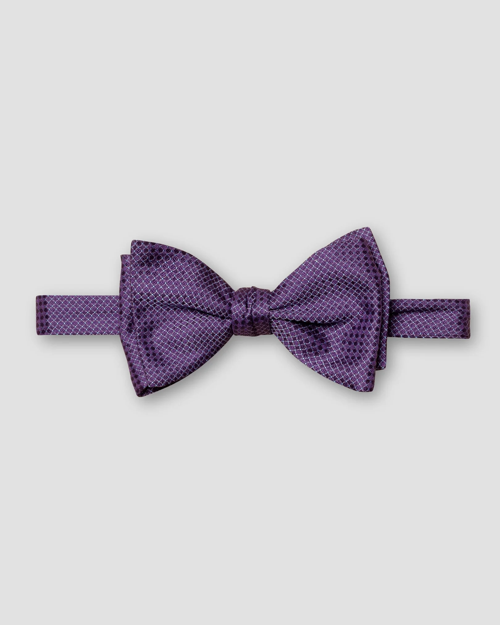 Eton - dark purple silk bow tie