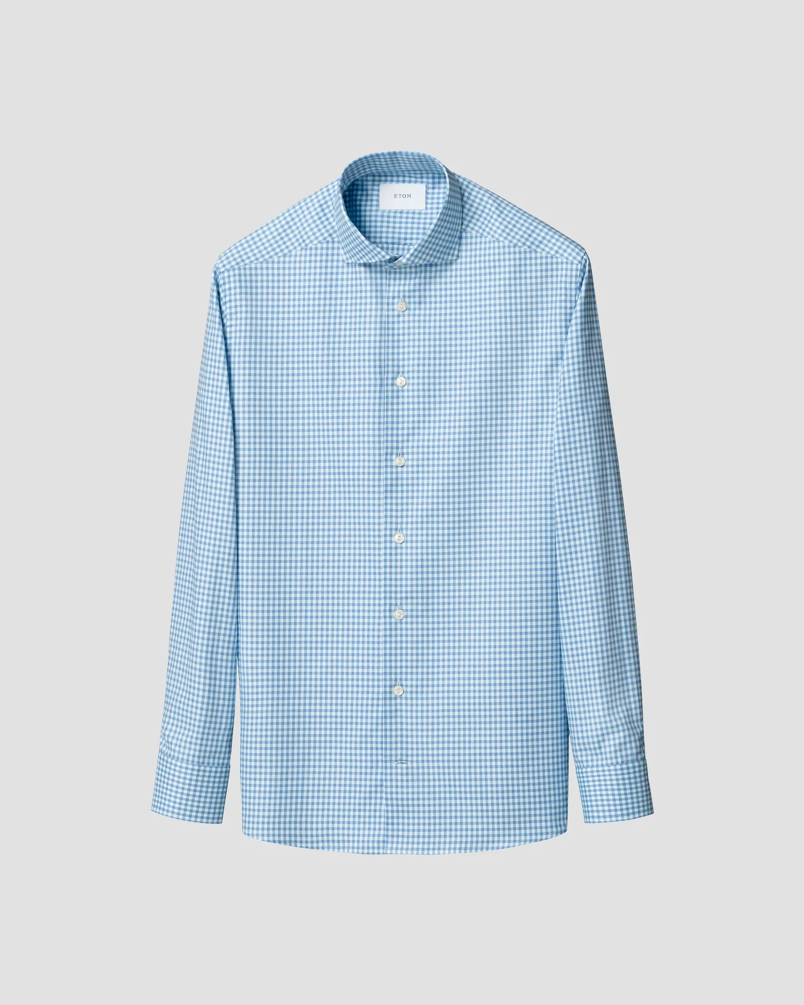 Eton - dark blue check signature oxford shirt 261