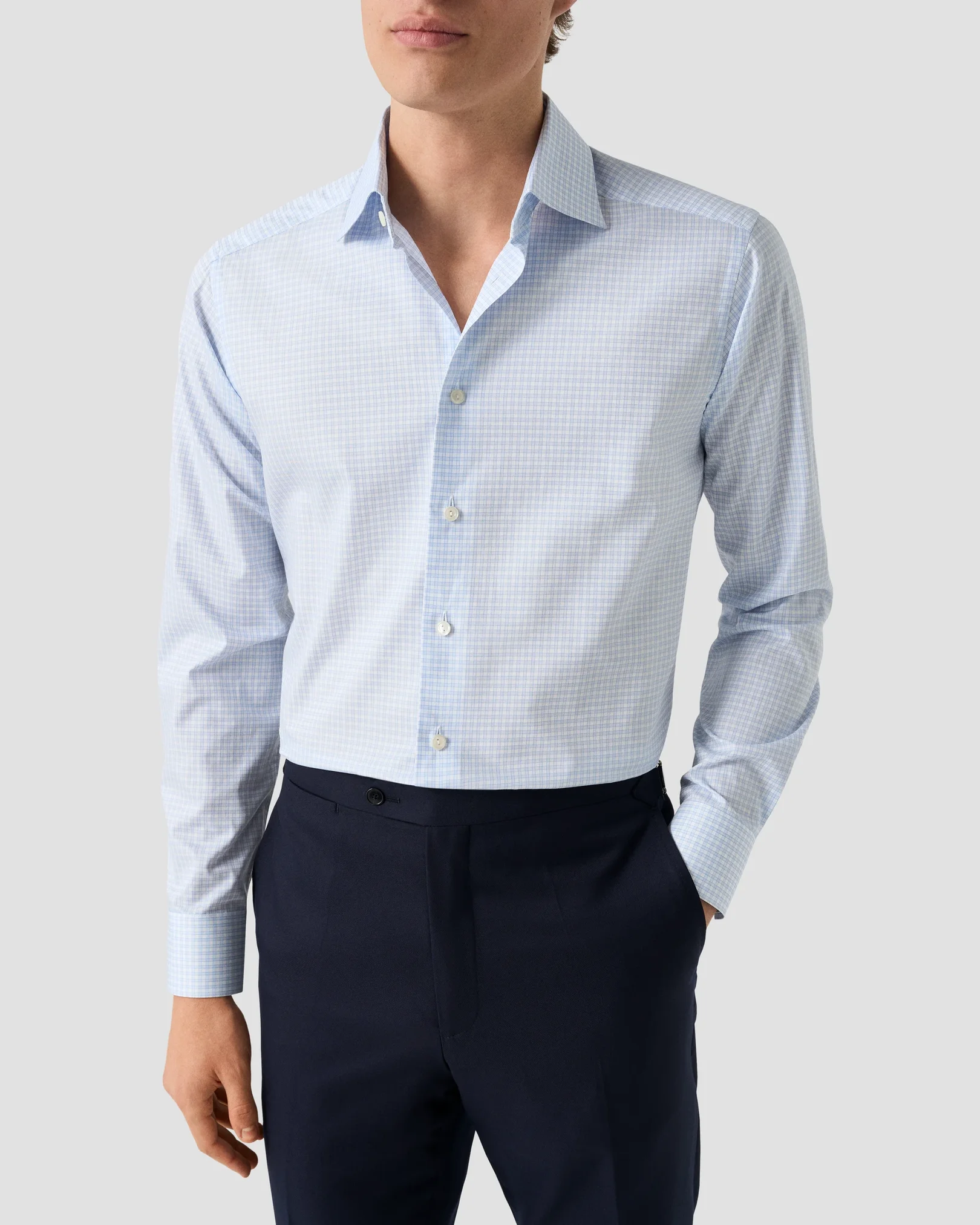 Eton - light blue check 263