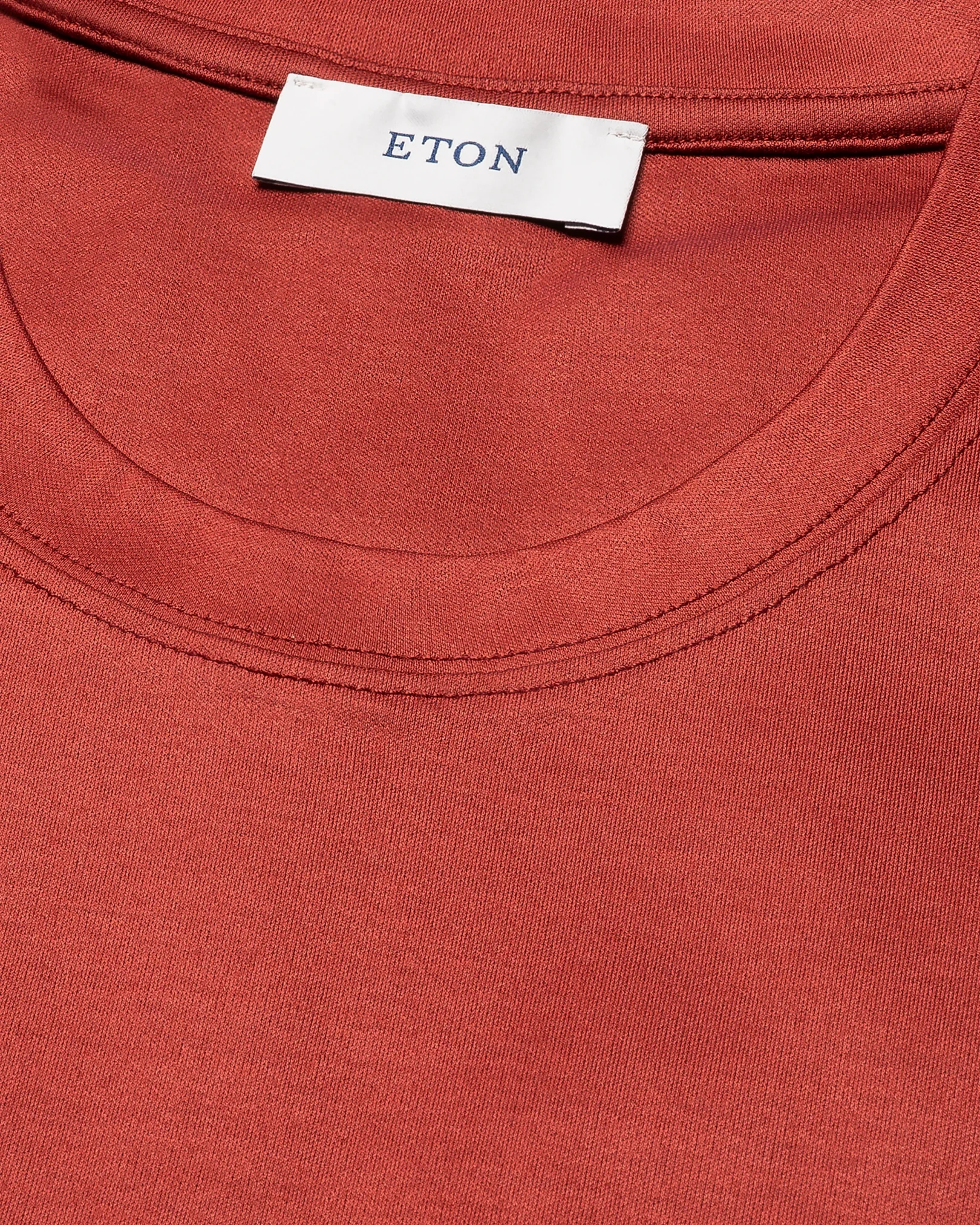 Eton - filo di scozia t shirt red filo di scozia t shirt