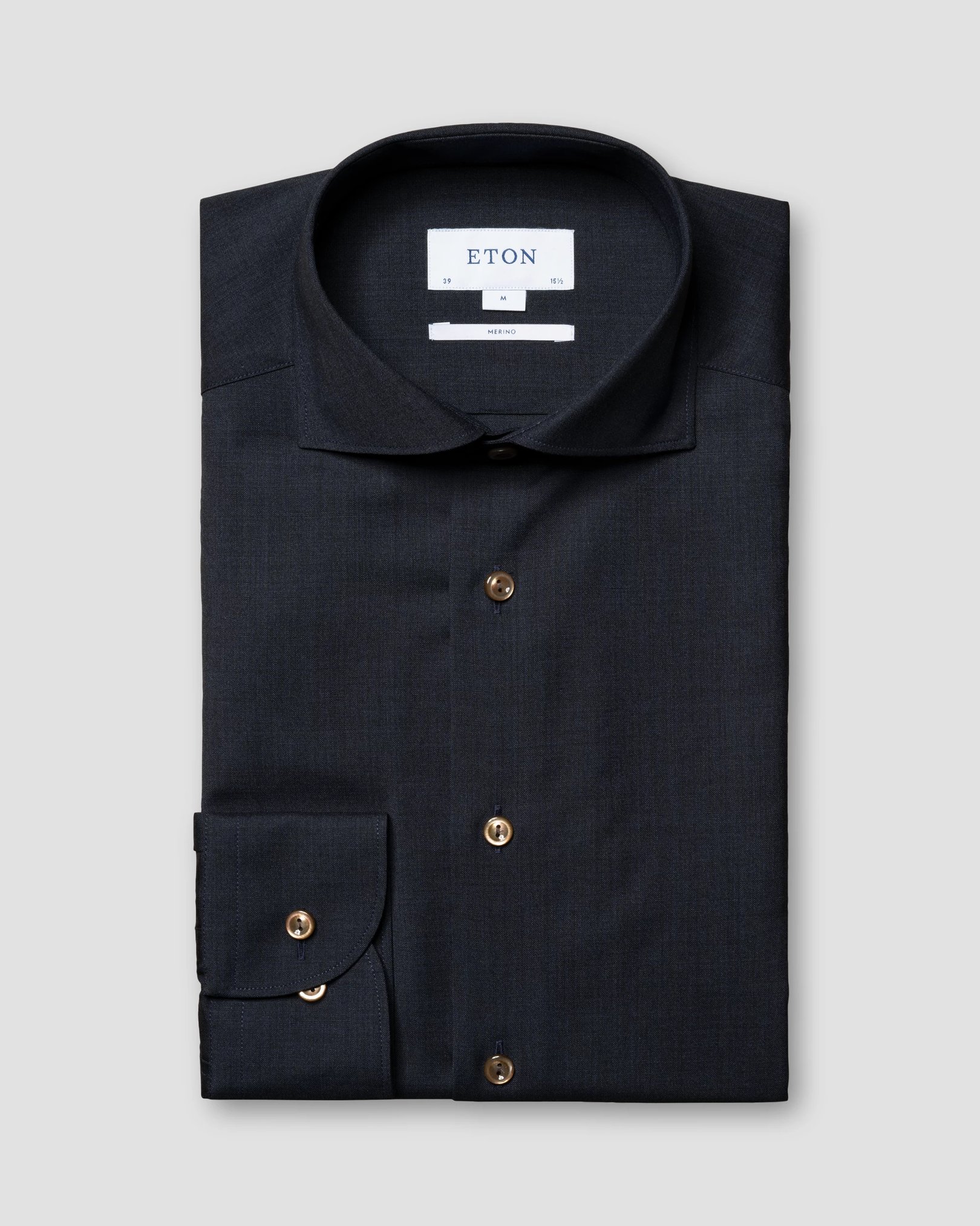 Eton - Navy Merino Wool Shirt