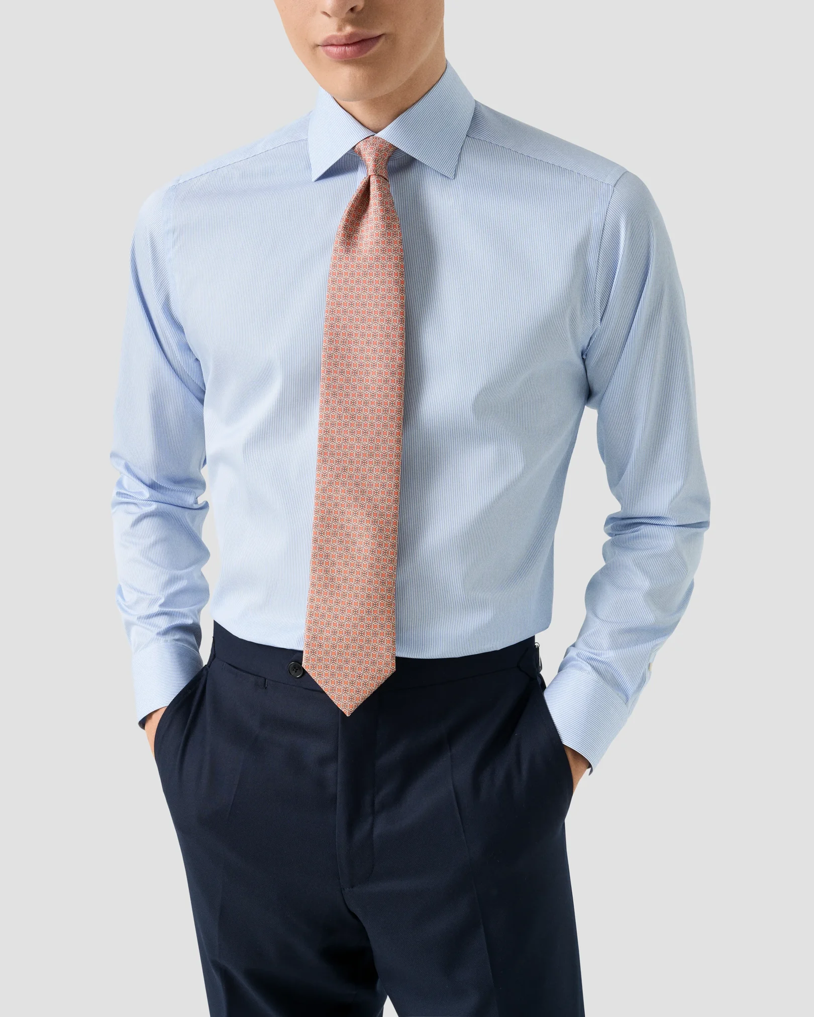 Eton - Striped Supima 120 Poplin Shirt