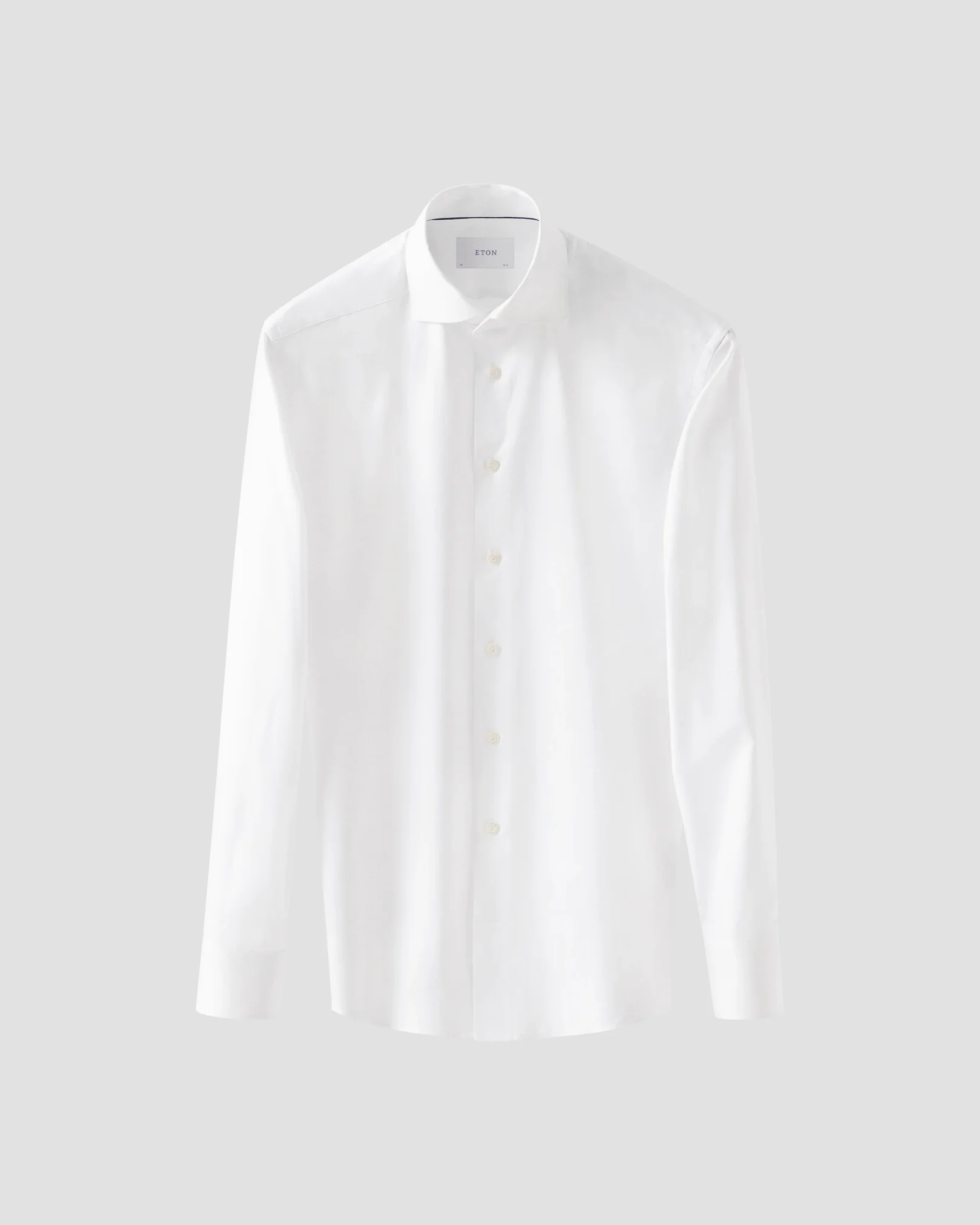 Eton - white twill wide spread collar